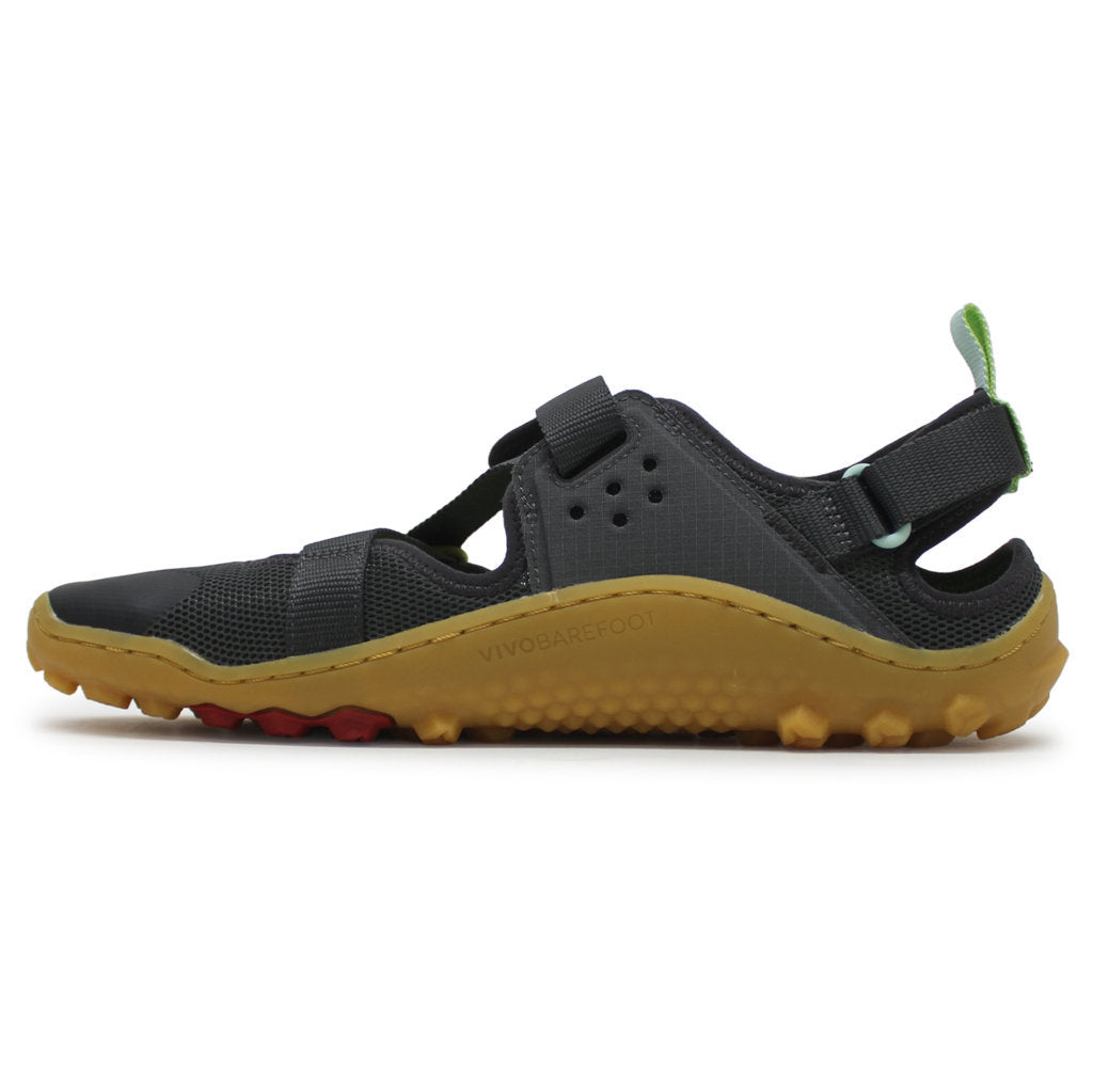 Vivobarefoot Tracker Sandal Textile Synthetic Mens Sandals#color_charcoal gum