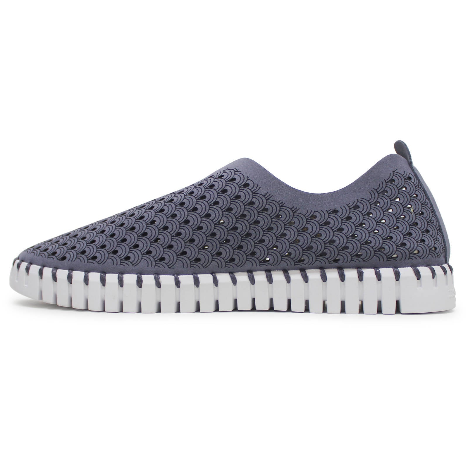 Ilse Jacobsen Tulip 139 Textile Womens Shoes#color_grey blue