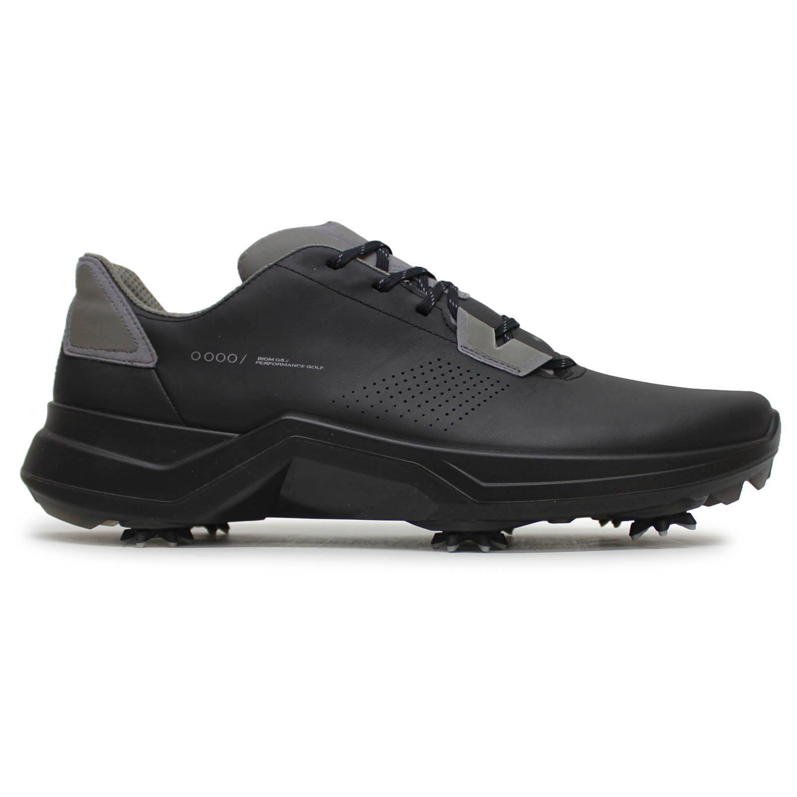 Ecco Golf Biom G5 Leather Mens Trainers#color_black steel