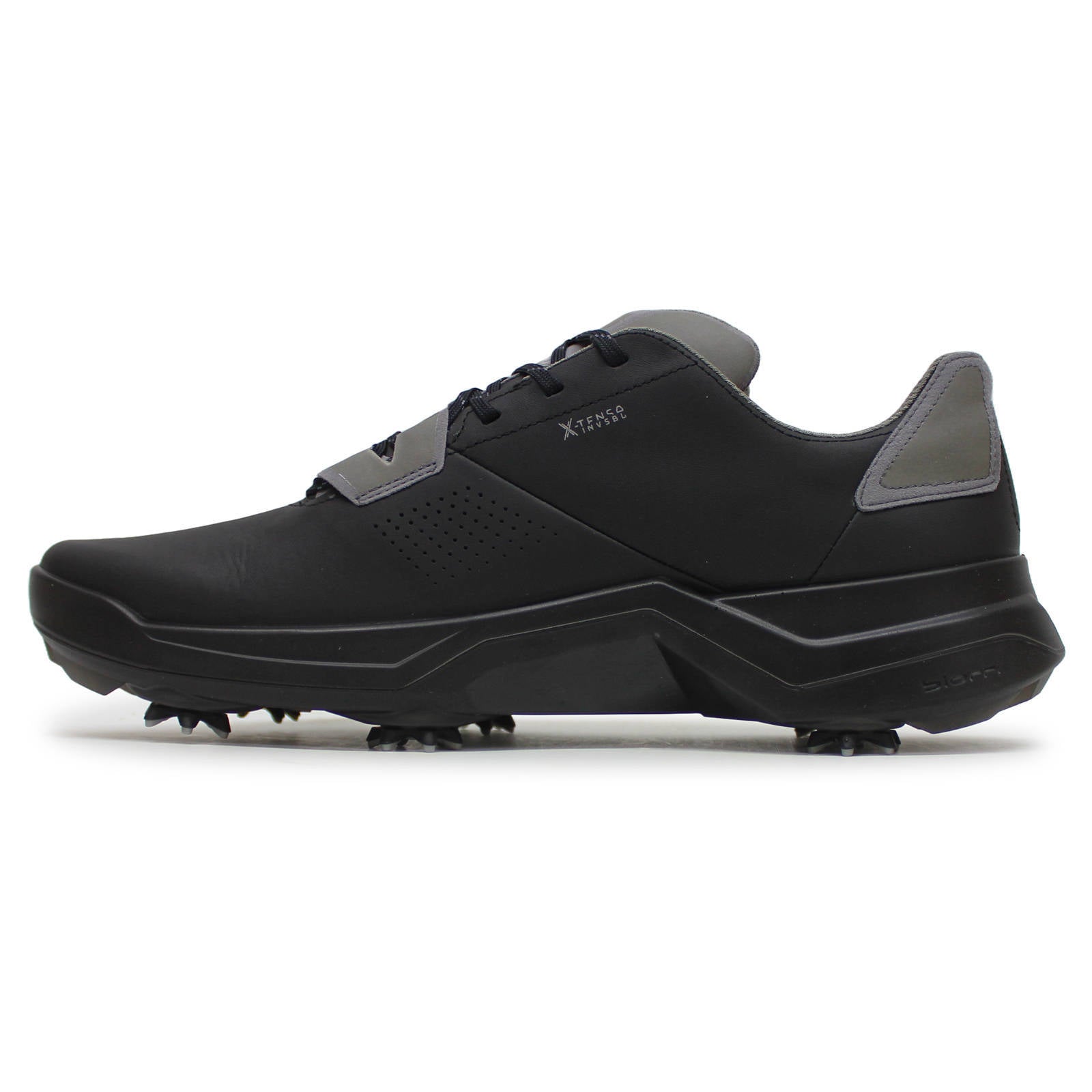 Ecco Golf Biom G5 Leather Mens Trainers#color_black steel