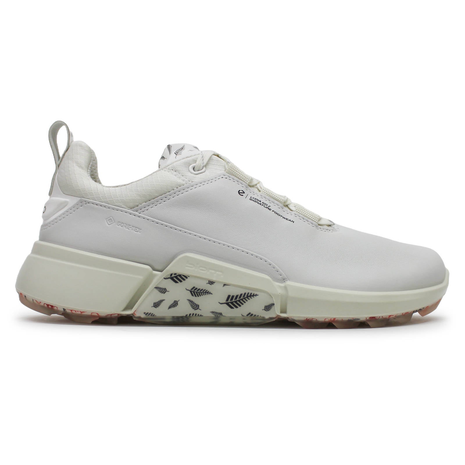 Ecco Golf Biom H4 108623 Leather Womens Trainers#color_white