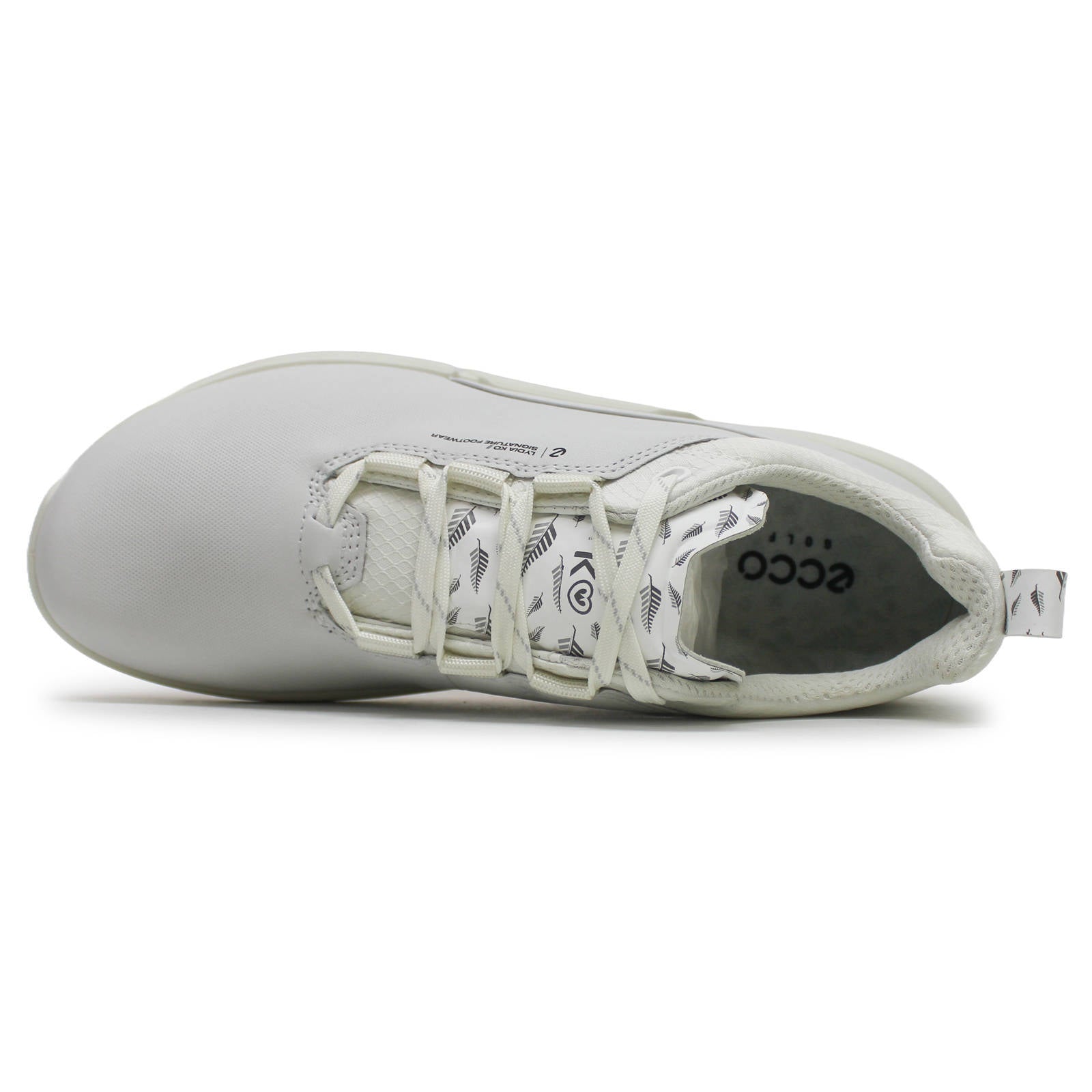 Ecco Golf Biom H4 108623 Leather Womens Trainers#color_white