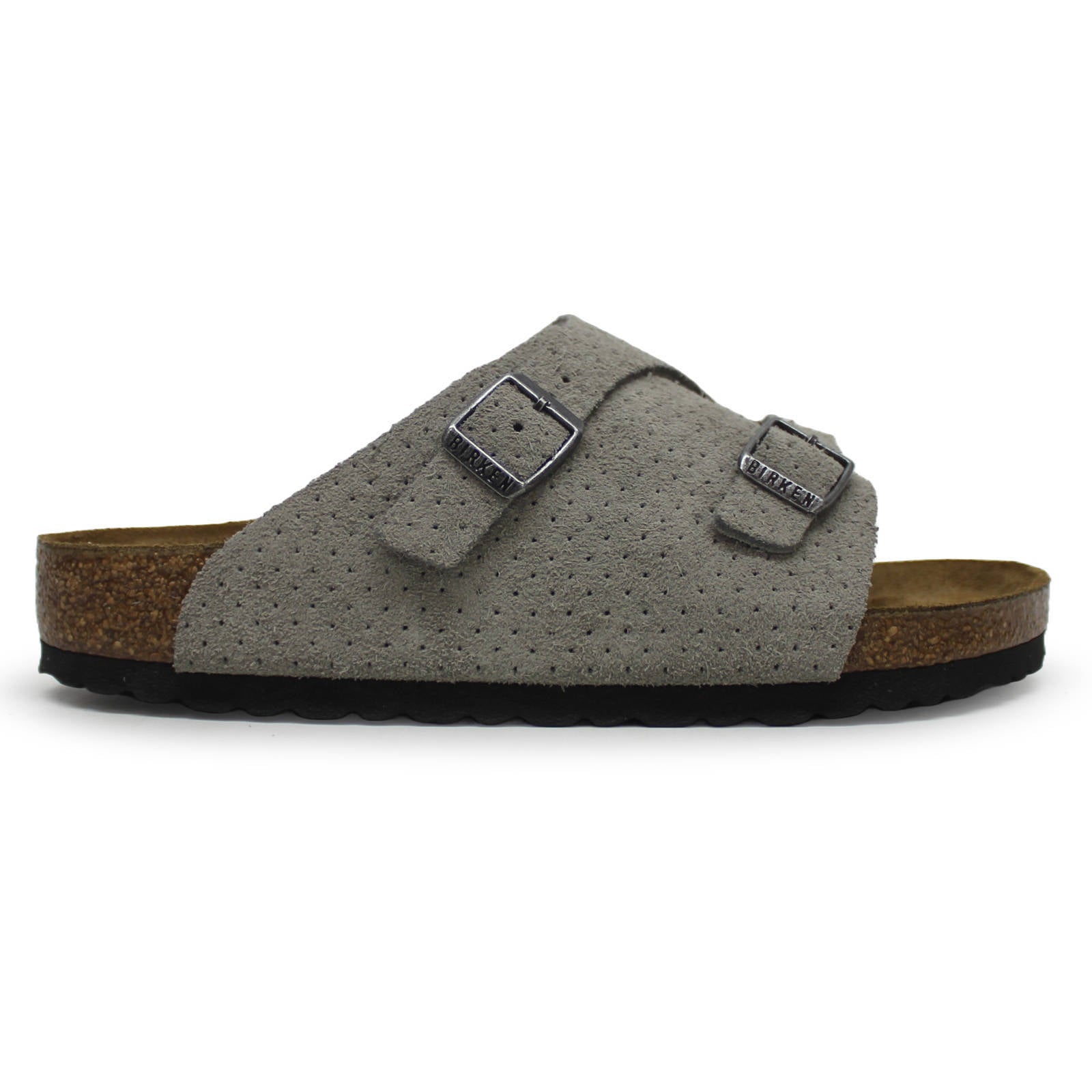 Birkenstock Zurich BS Suede Embossed Unisex Sandals#color_emboss dots stone coin