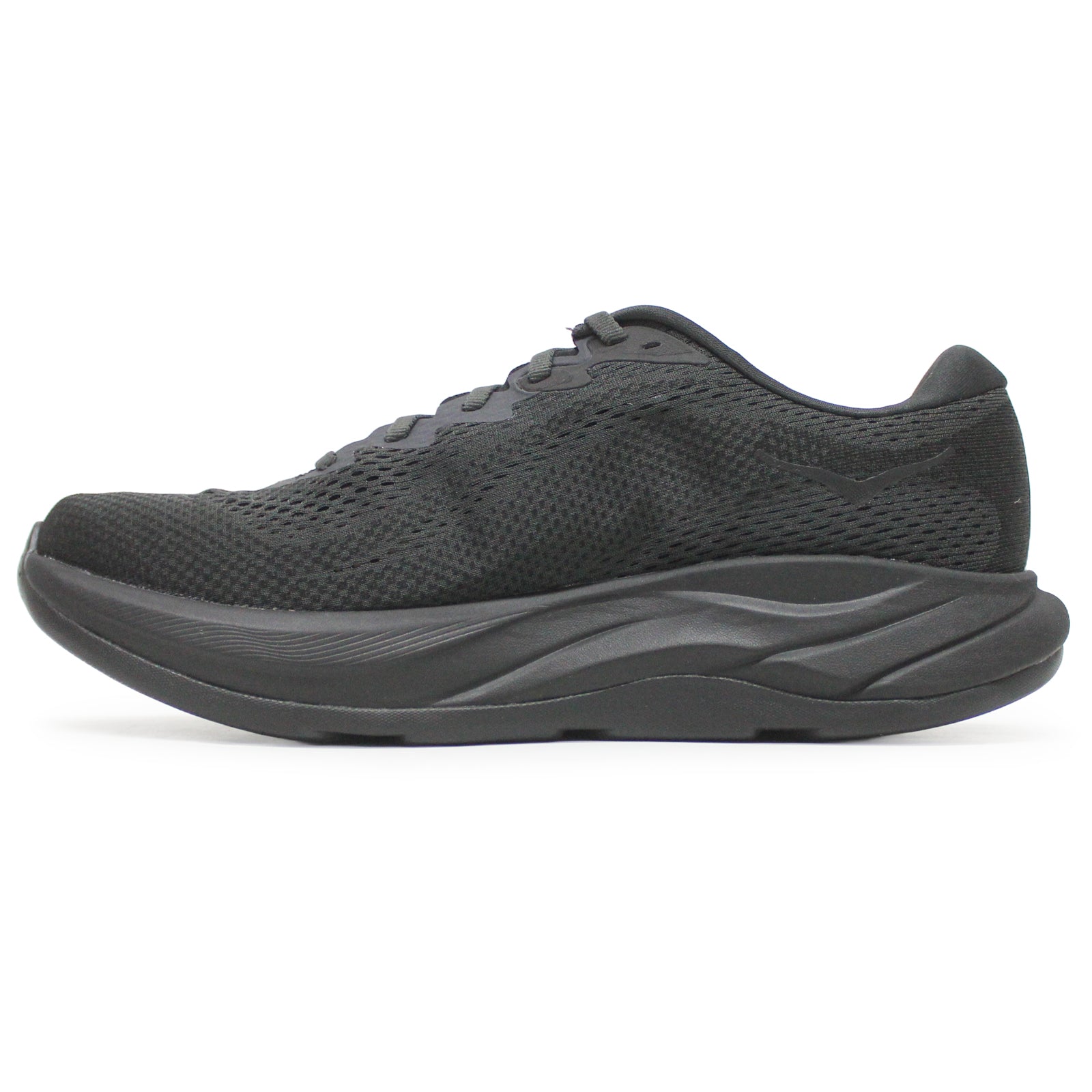 Hoka Rincon 4 Synthetic Textile Mens Trainers#color_black black