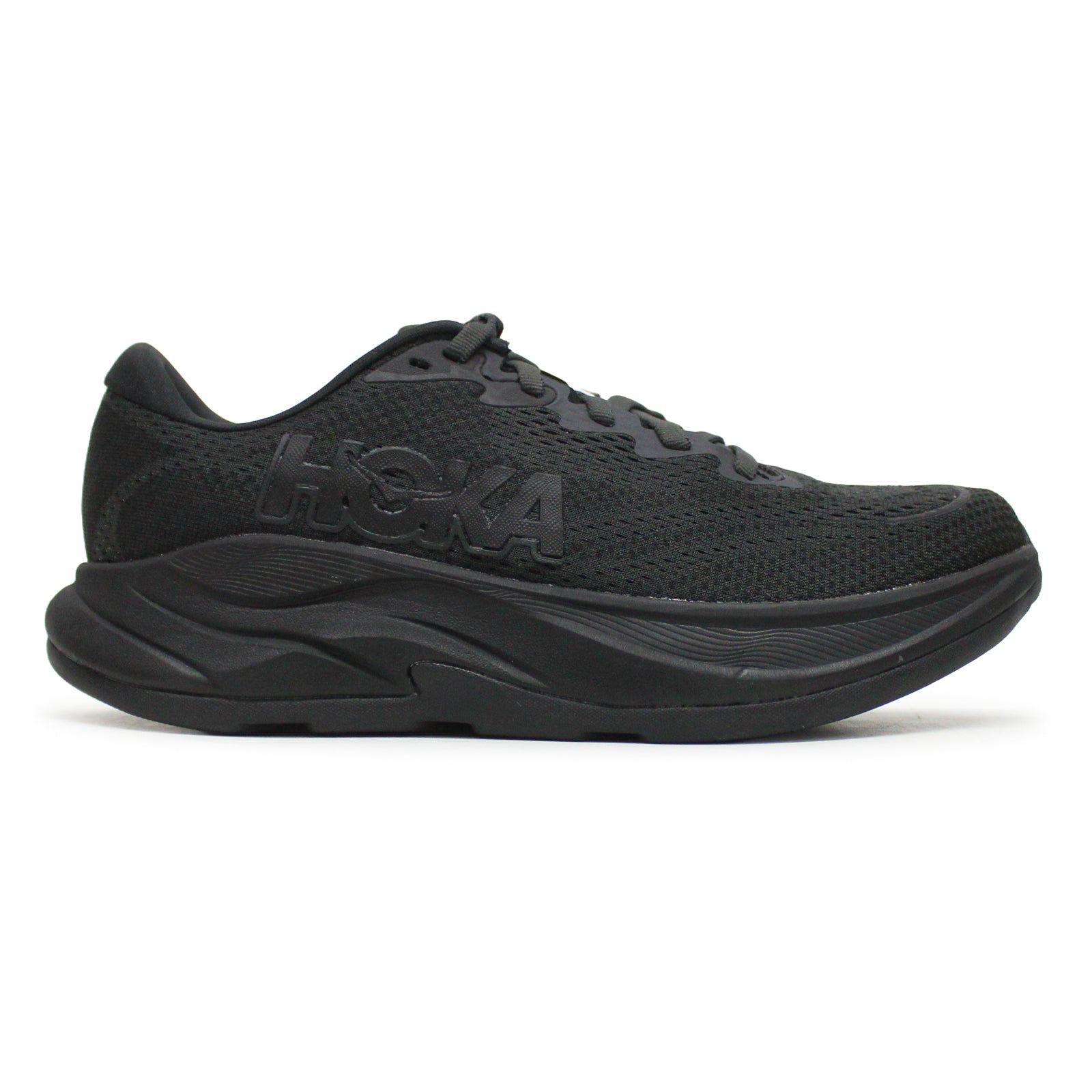 Hoka Rincon 4 Synthetic Textile Womens Trainers#color_black black