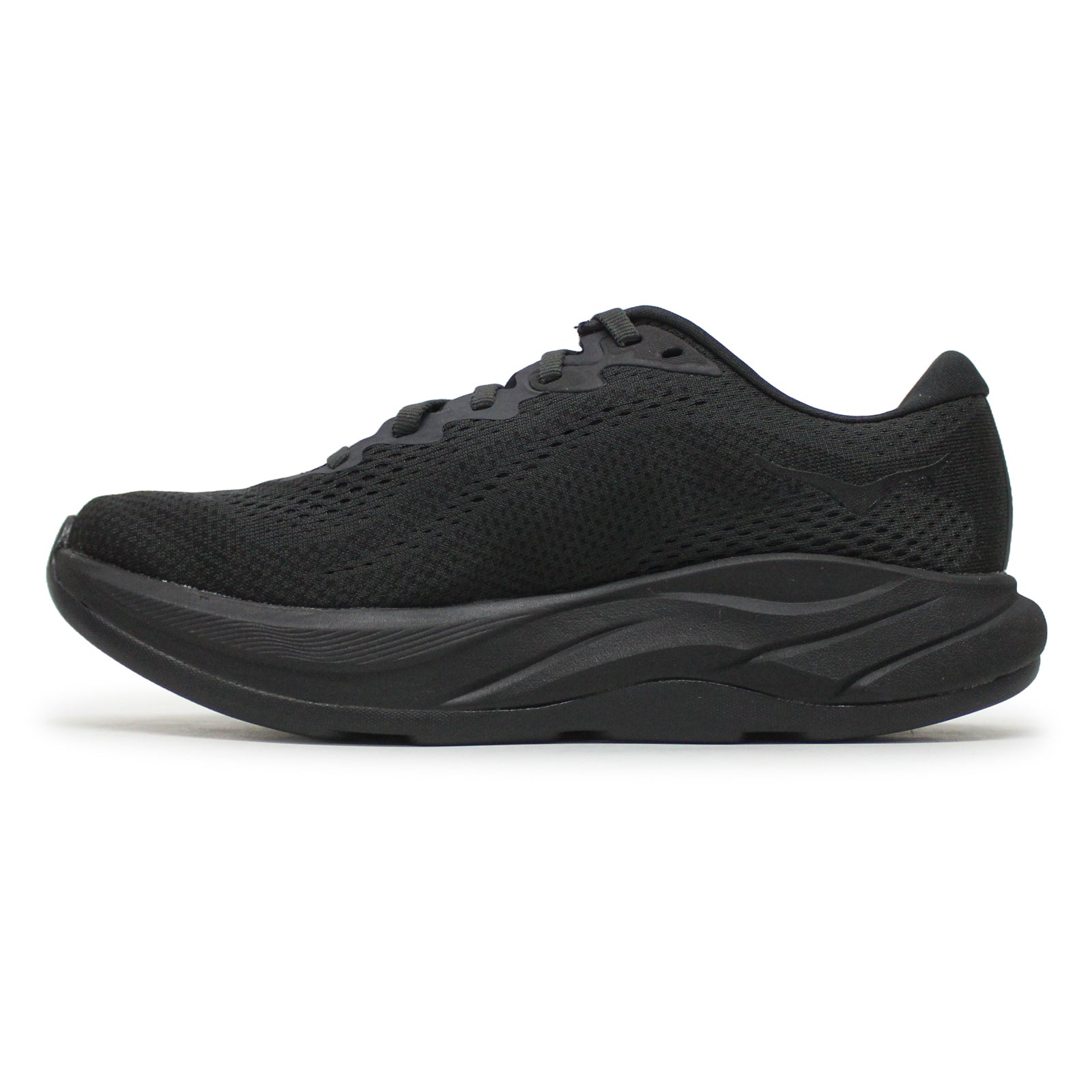 Hoka Rincon 4 Synthetic Textile Womens Trainers#color_black black