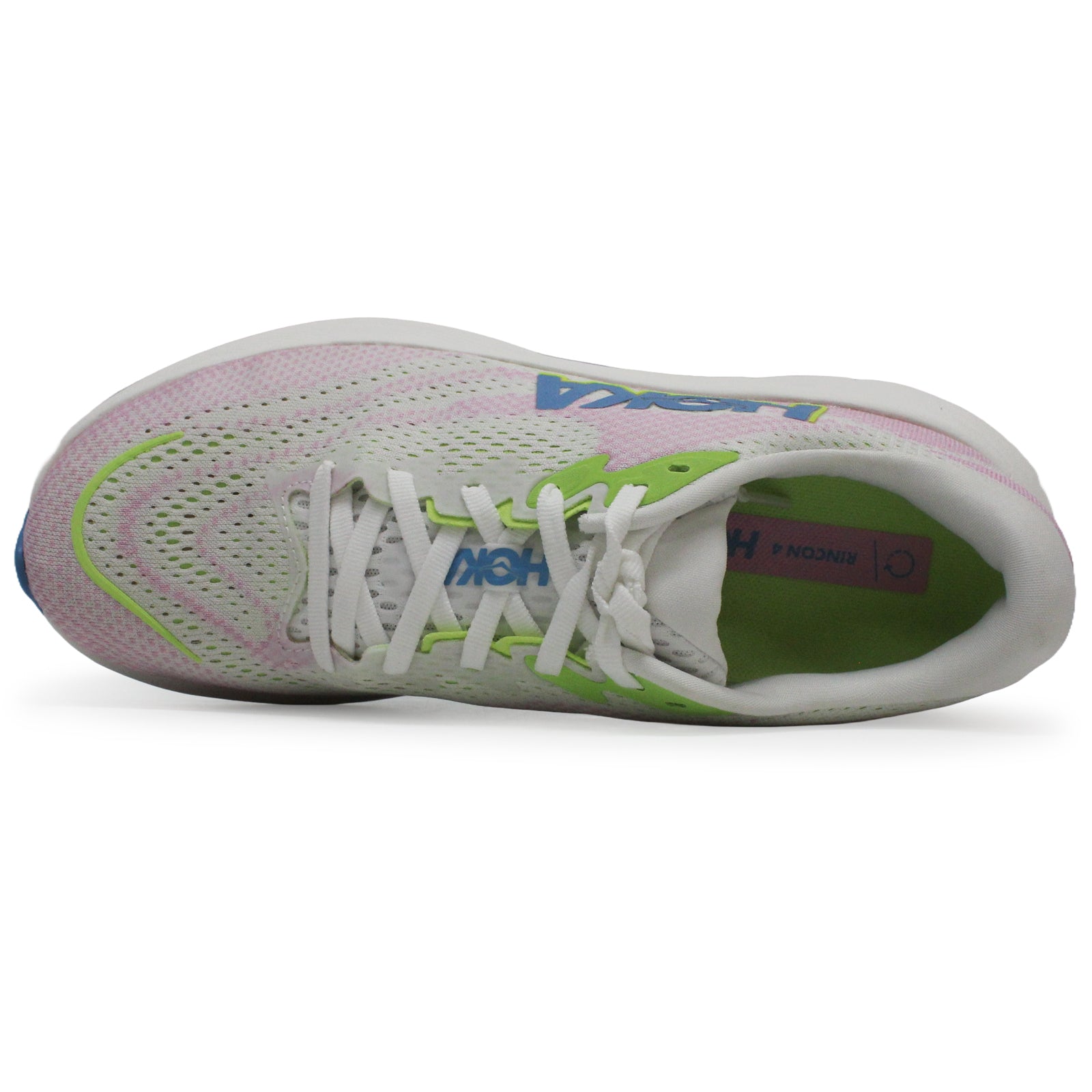 Hoka Rincon 4 Synthetic Textile Womens Trainers#color_frost pink twilight