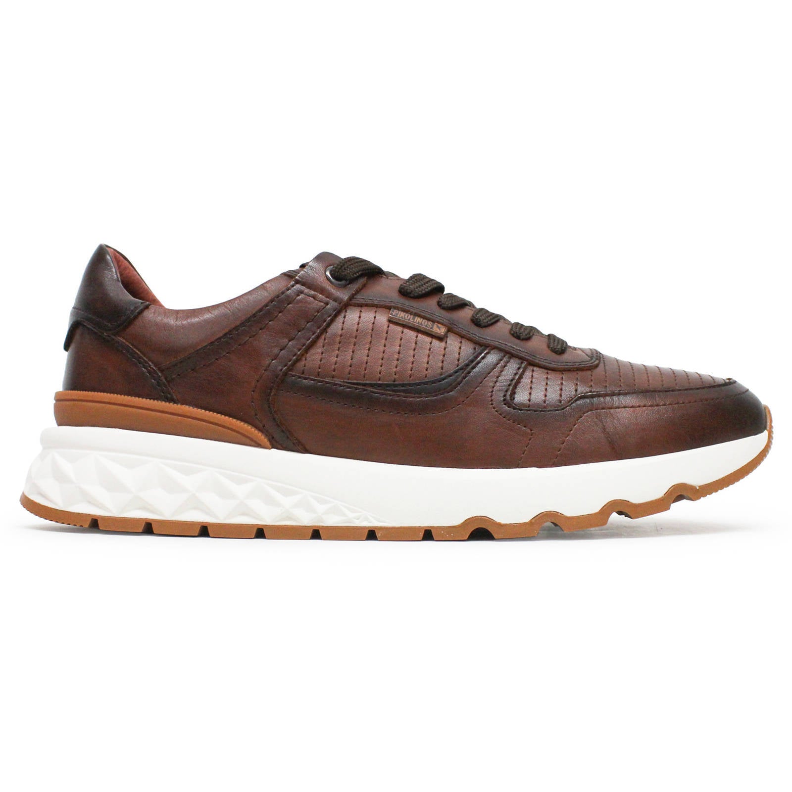 Pikolinos Aranda Leather Mens Trainers#color_cuero