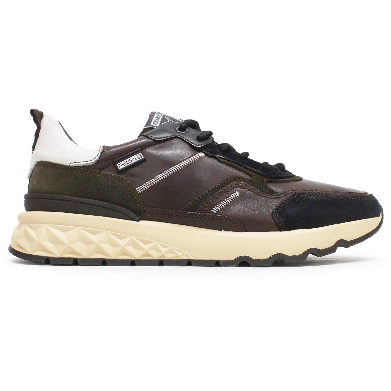 Pikolinos Aranda M8R Leather Mens Trainers#color_olmo