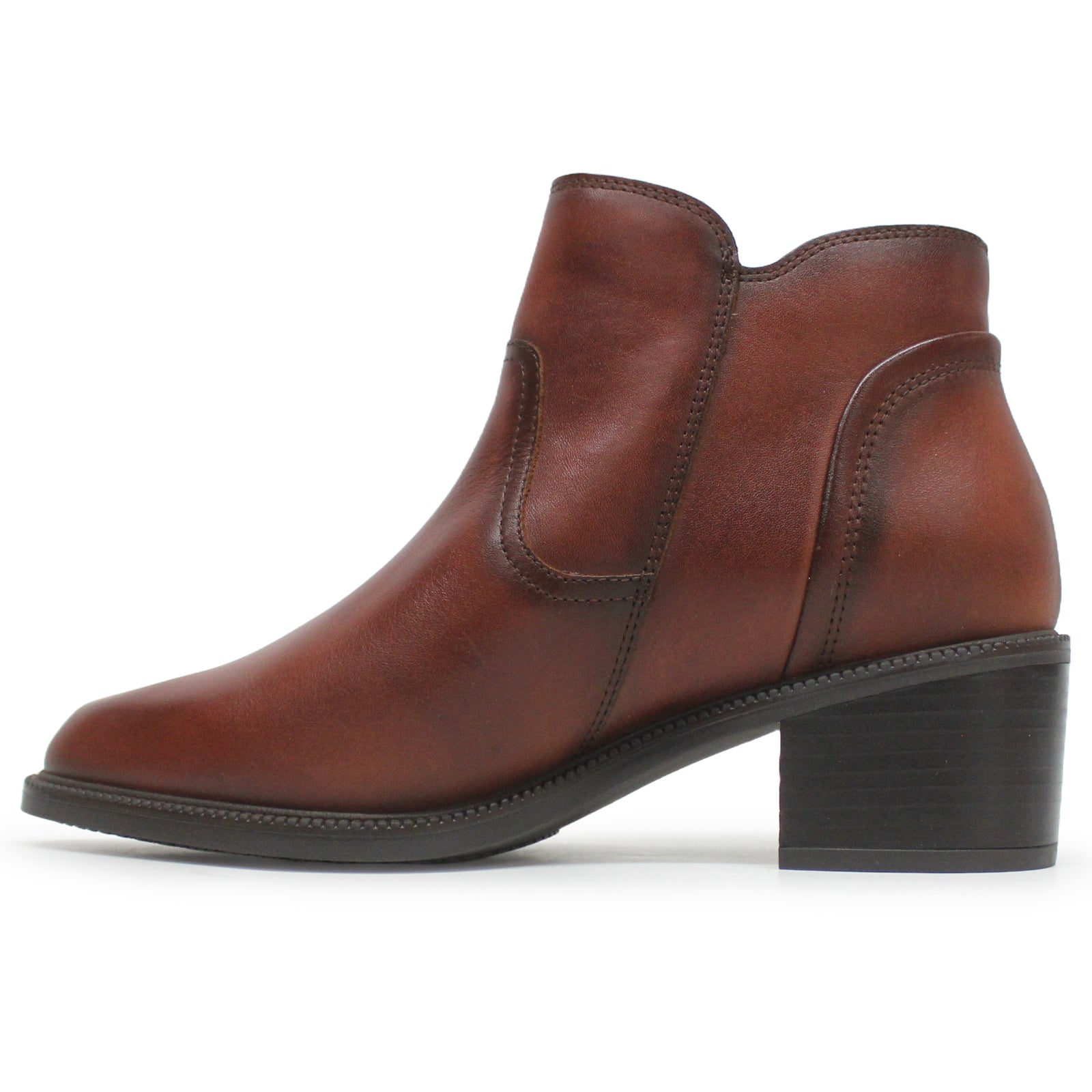 Pikolinos Bacarot Leather Womens Boots#color_cognac