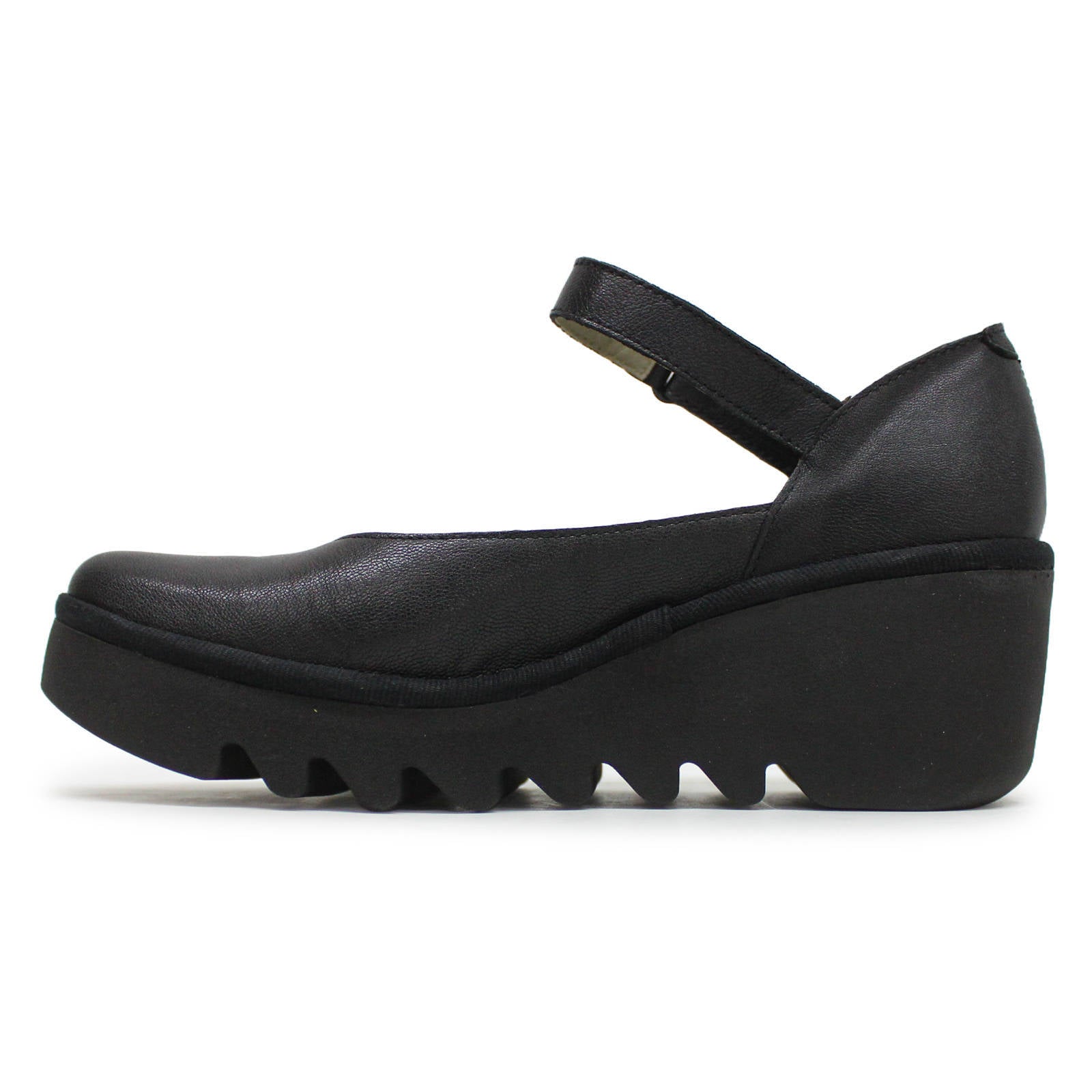 Fly London BAWO543FLY Mousse Leather Womens Shoes#color_black