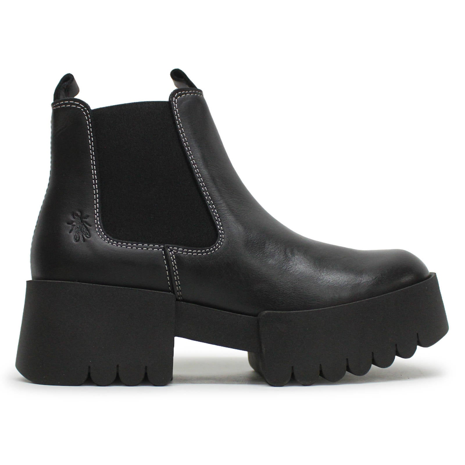 Fly London EXIA123FLY Rug Leather Womens Boots#color_black