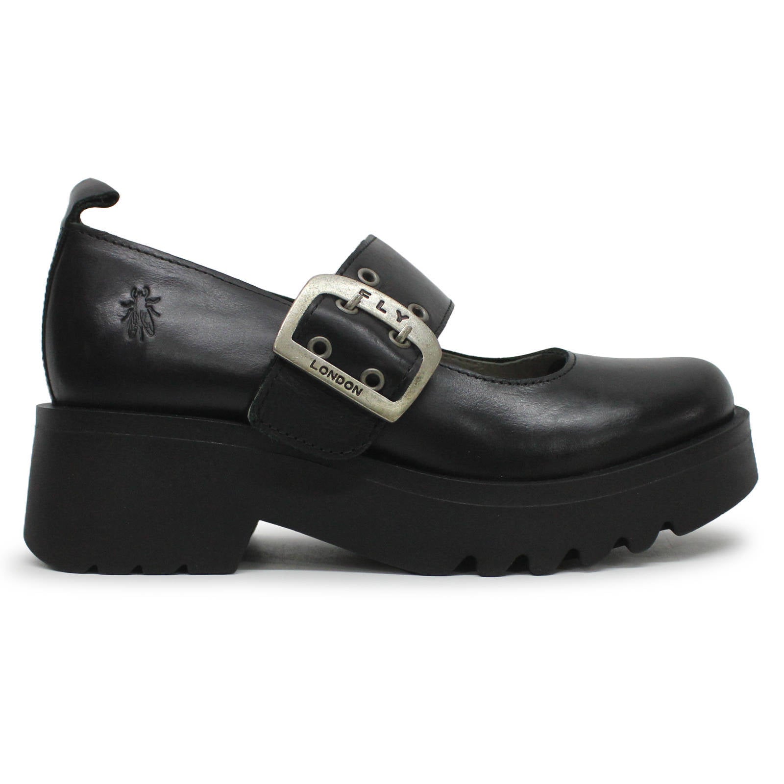 Fly London MOCH126FLY Rug Leather Womens Shoes#color_black