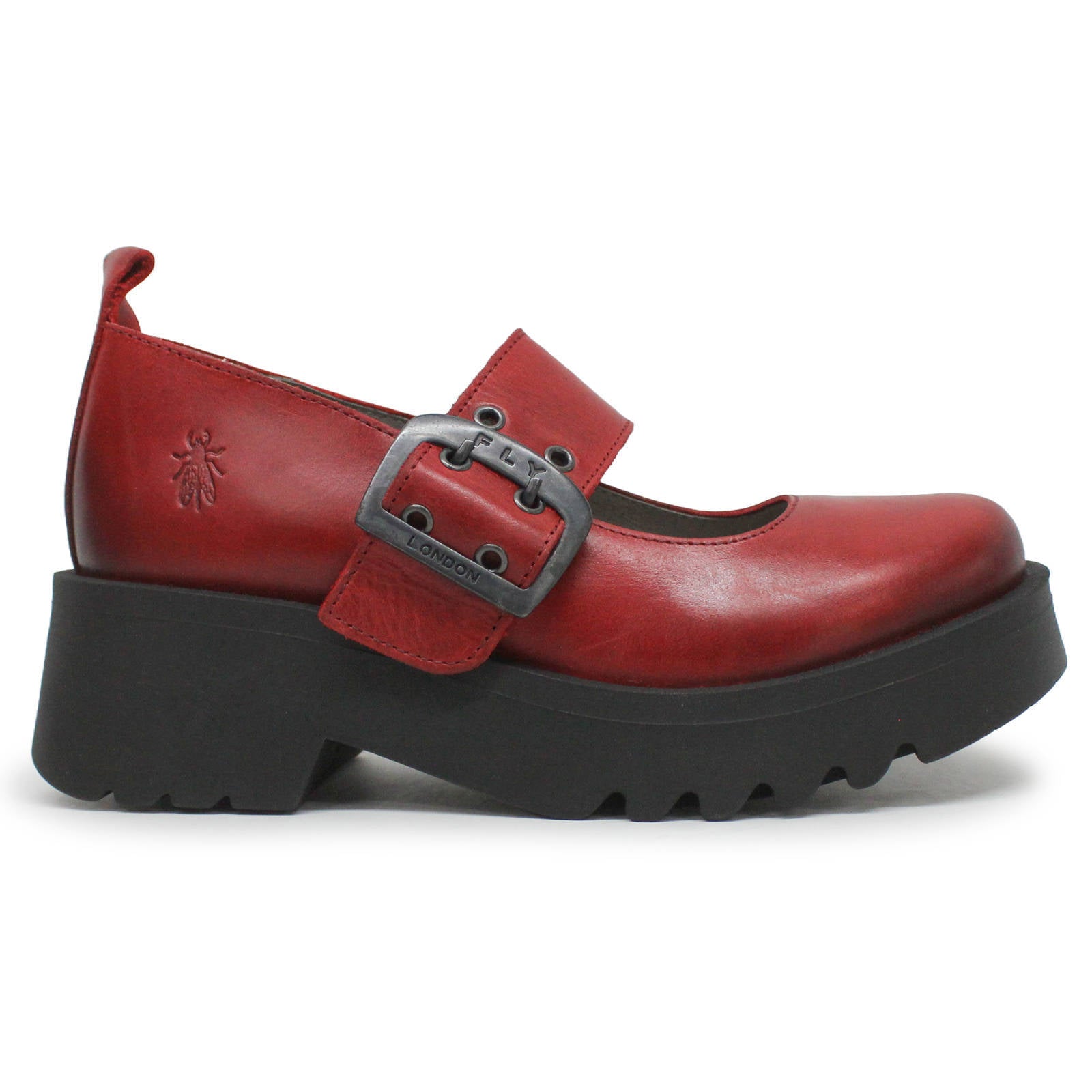 Fly London MOCH126FLY Rug Leather Womens Shoes#color_red