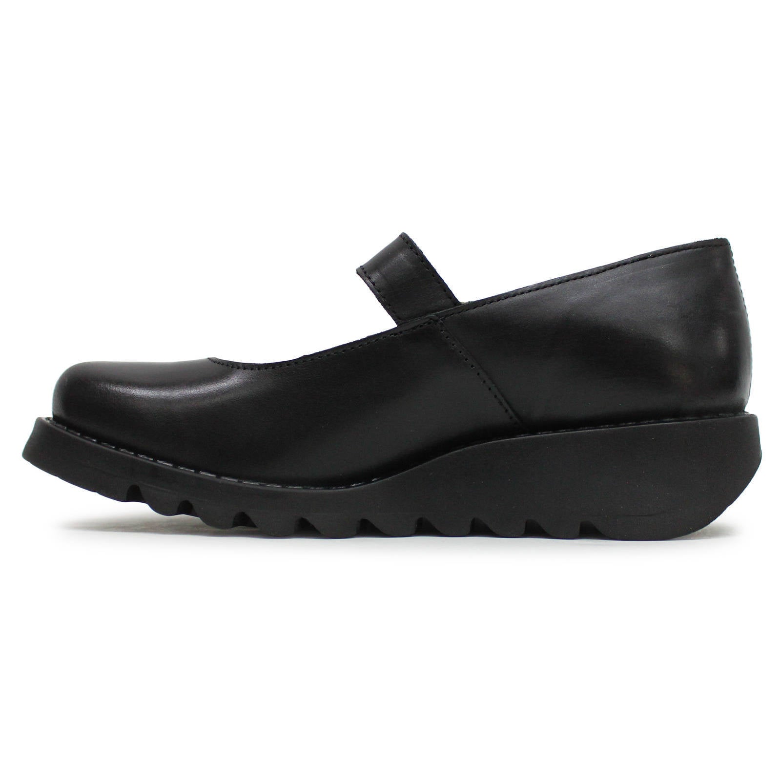 Fly London SAMP132FLY Rug Leather Womens Shoes#color_black