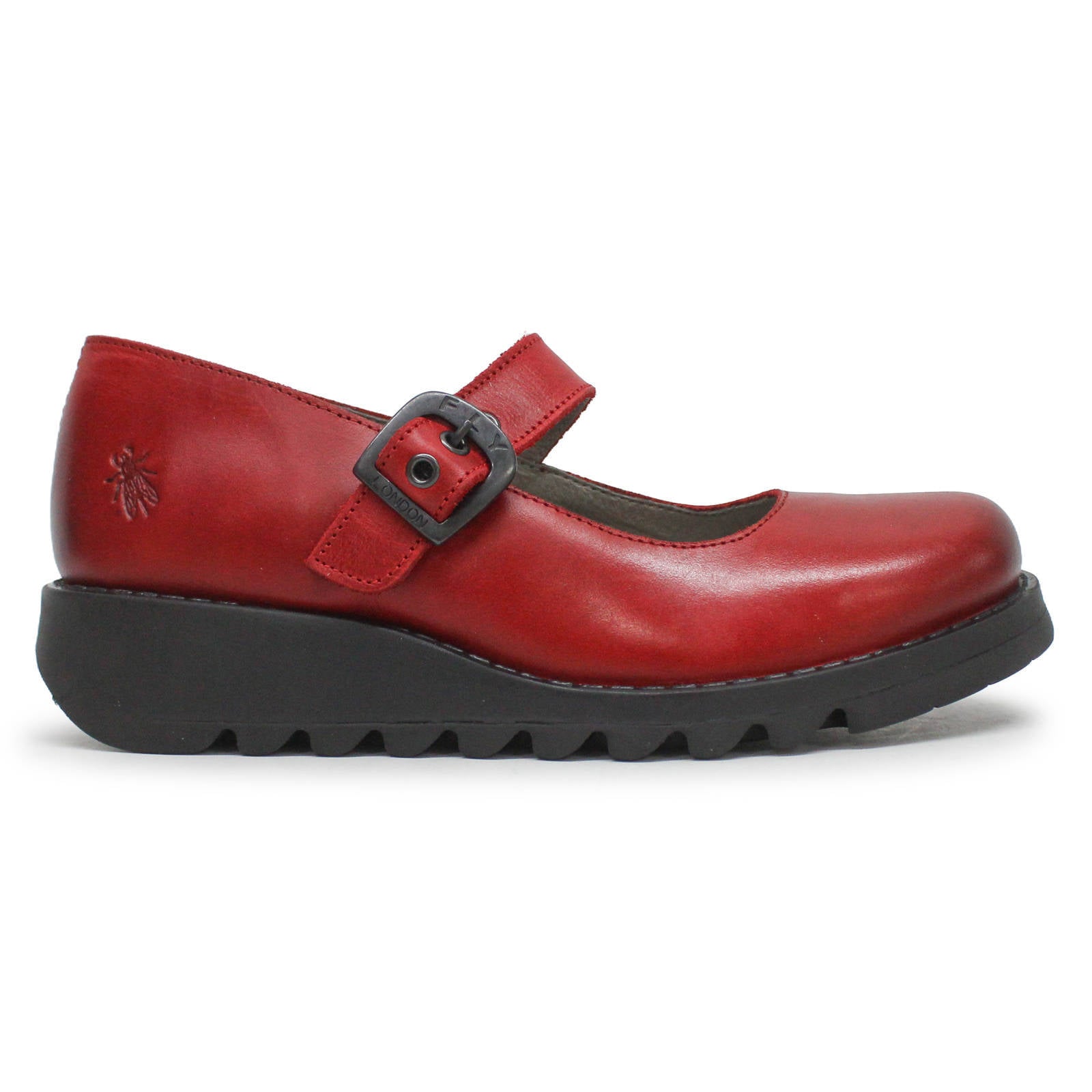 Fly London SAMP132FLY Rug Leather Womens Shoes#color_red