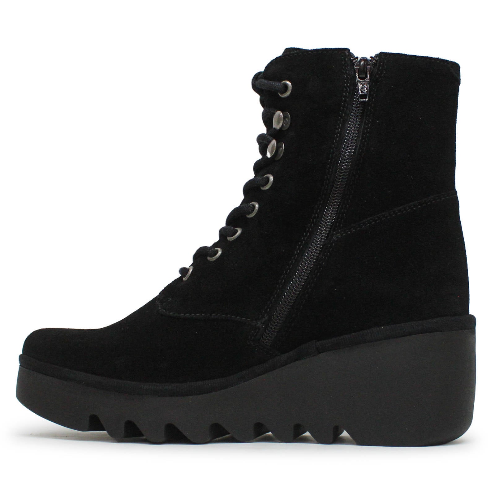 Fly London BIRR534FLY Oil Suede Womens Boots#color_black