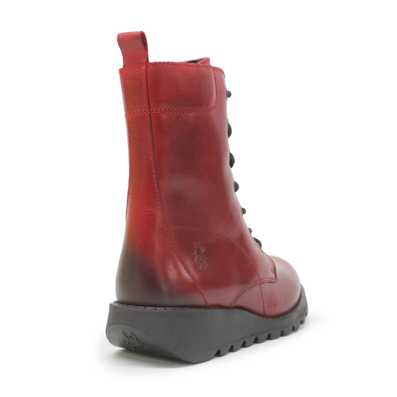 Fly London SILF015FLY Rug Leather Womens Boots#color_red