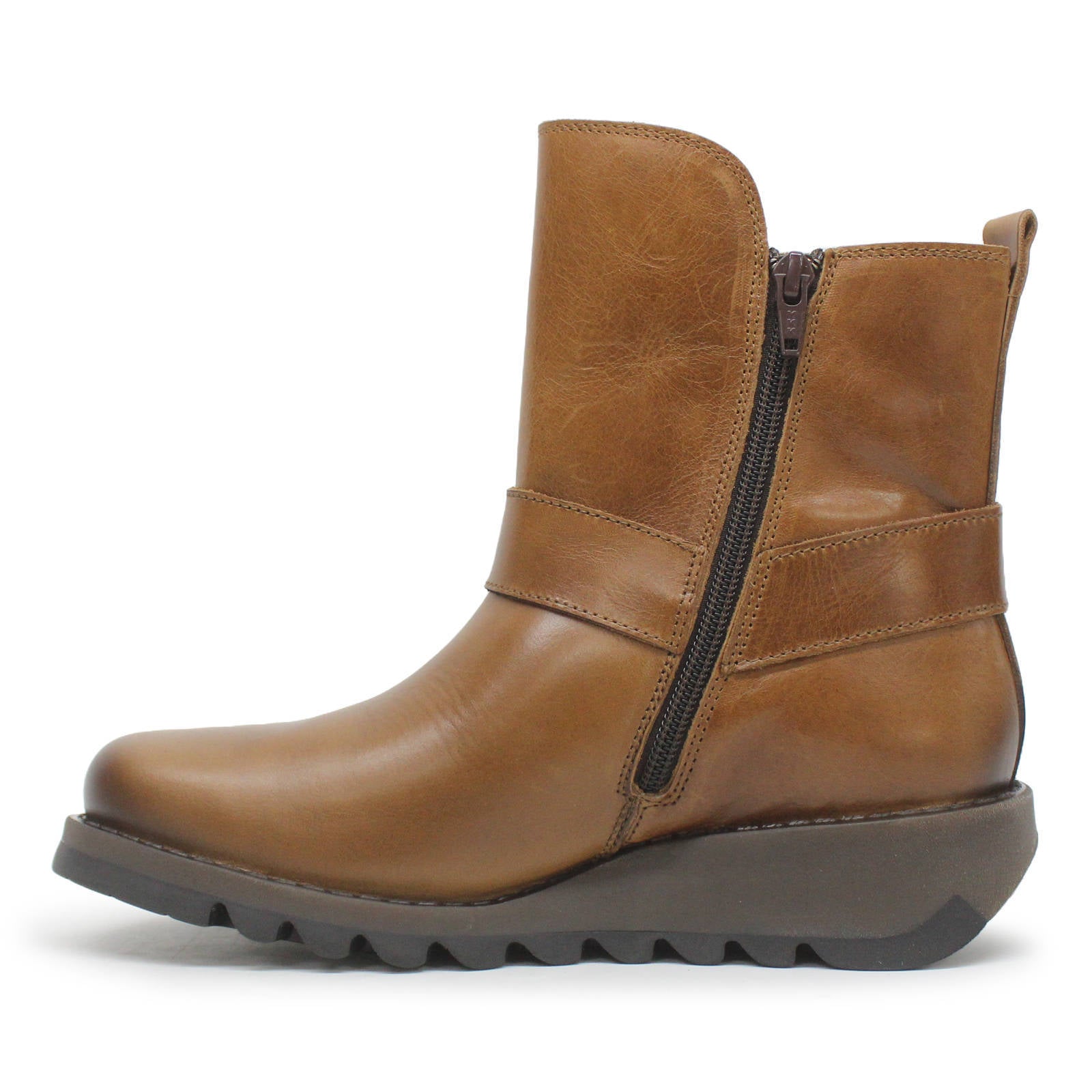 Fly London SOCH136FLY Rug Leather Womens Boots#color_mid brown