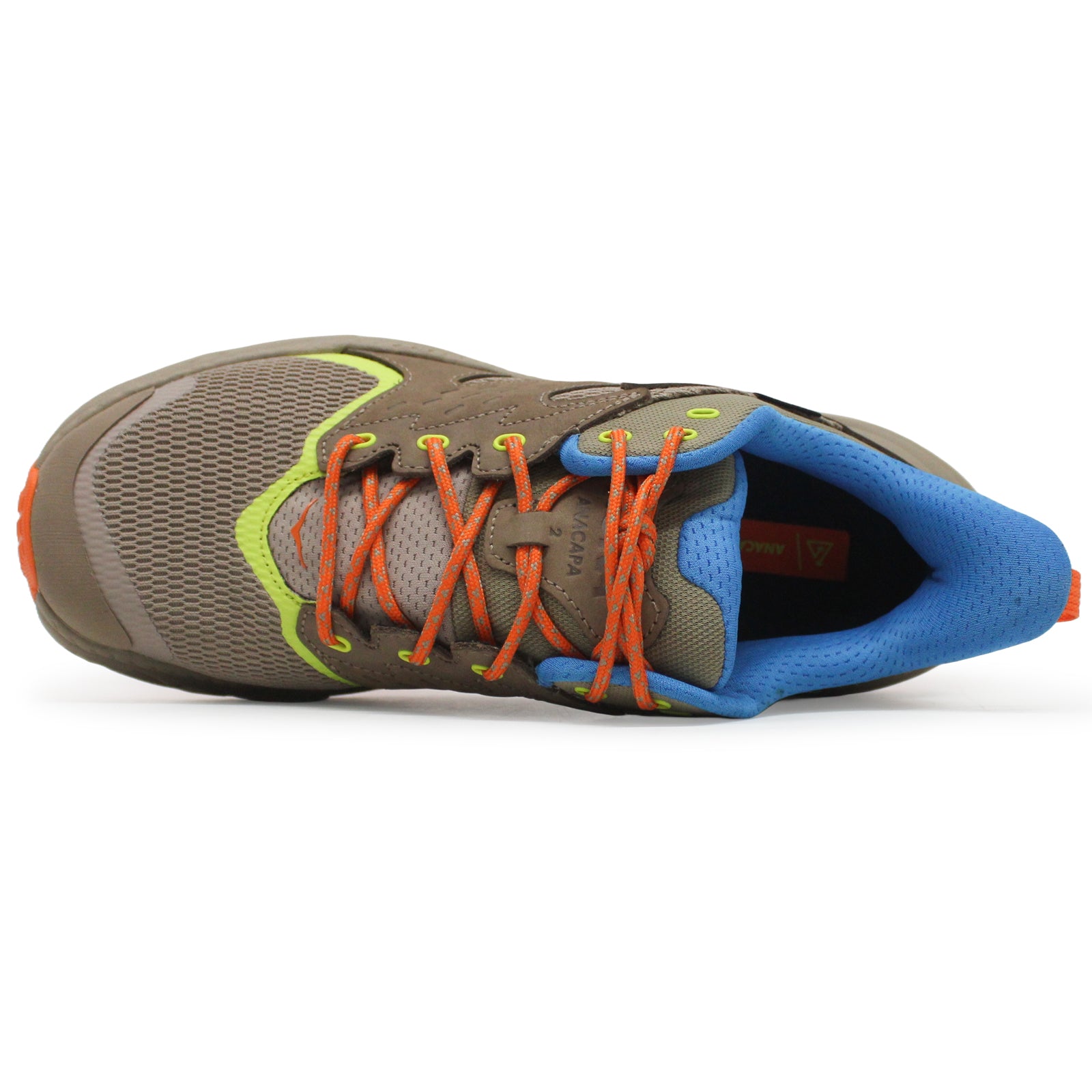 Hoka Anacapa 2 Low GTX Nubuck Textile Kids Trainers#color_dune vibrant orange