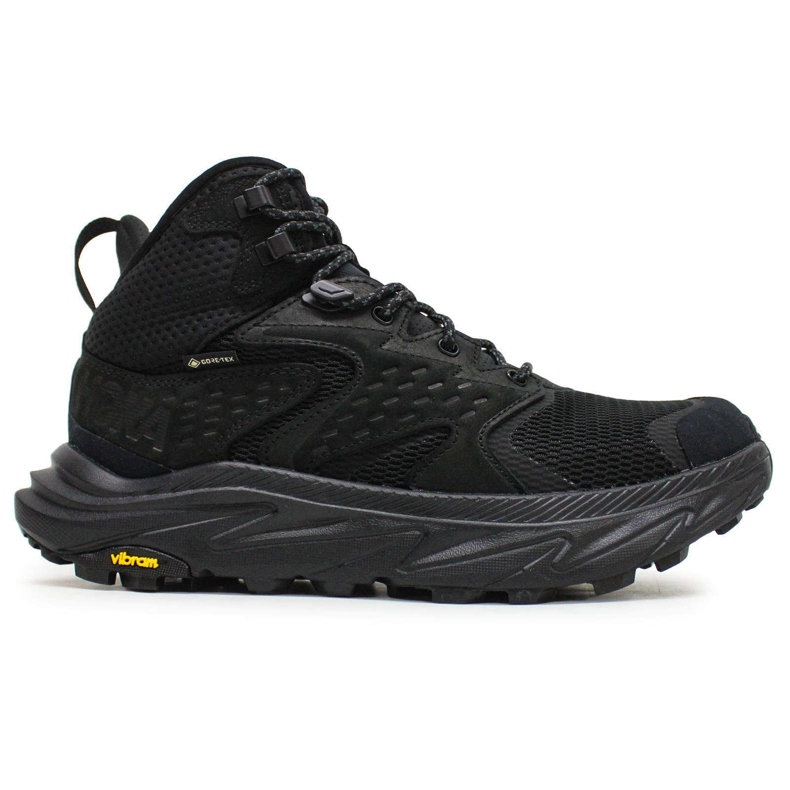 Hoka Anacapa 2 Mid GTX Nubuck Textile Womens Trainers#color_black black