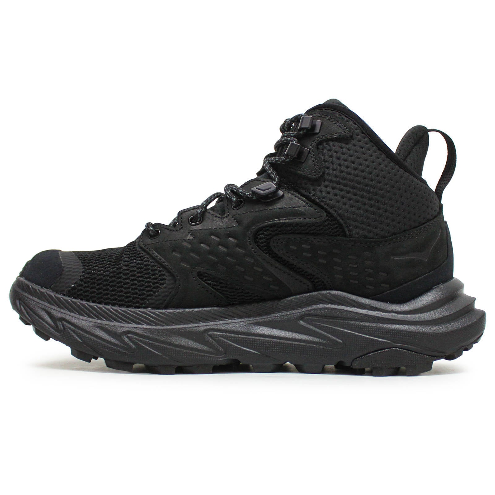 Hoka Anacapa 2 Mid GTX Nubuck Textile Womens Trainers#color_black black