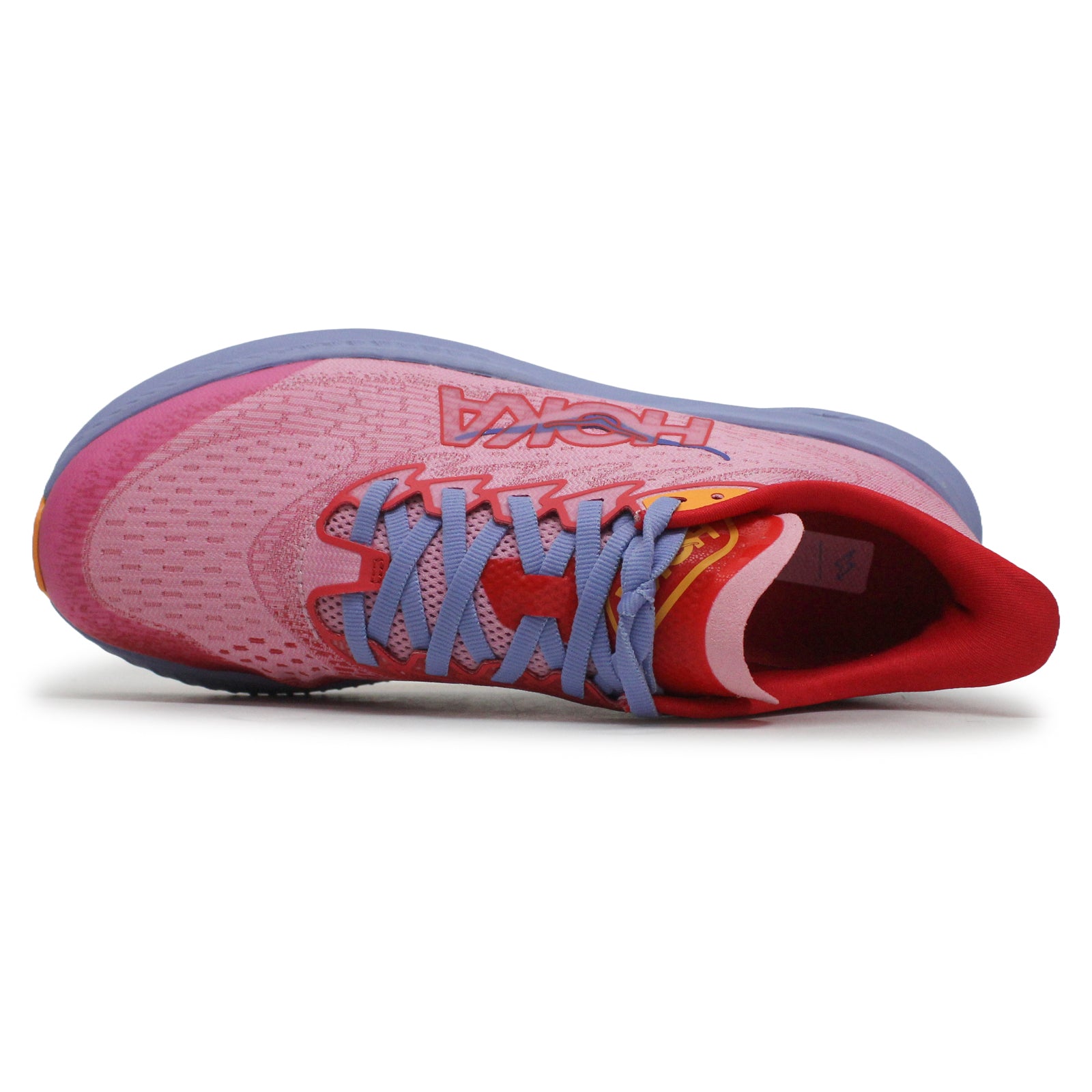 Hoka Mach 6 Textile Synthetic Kids Trainers#color_peony cerise