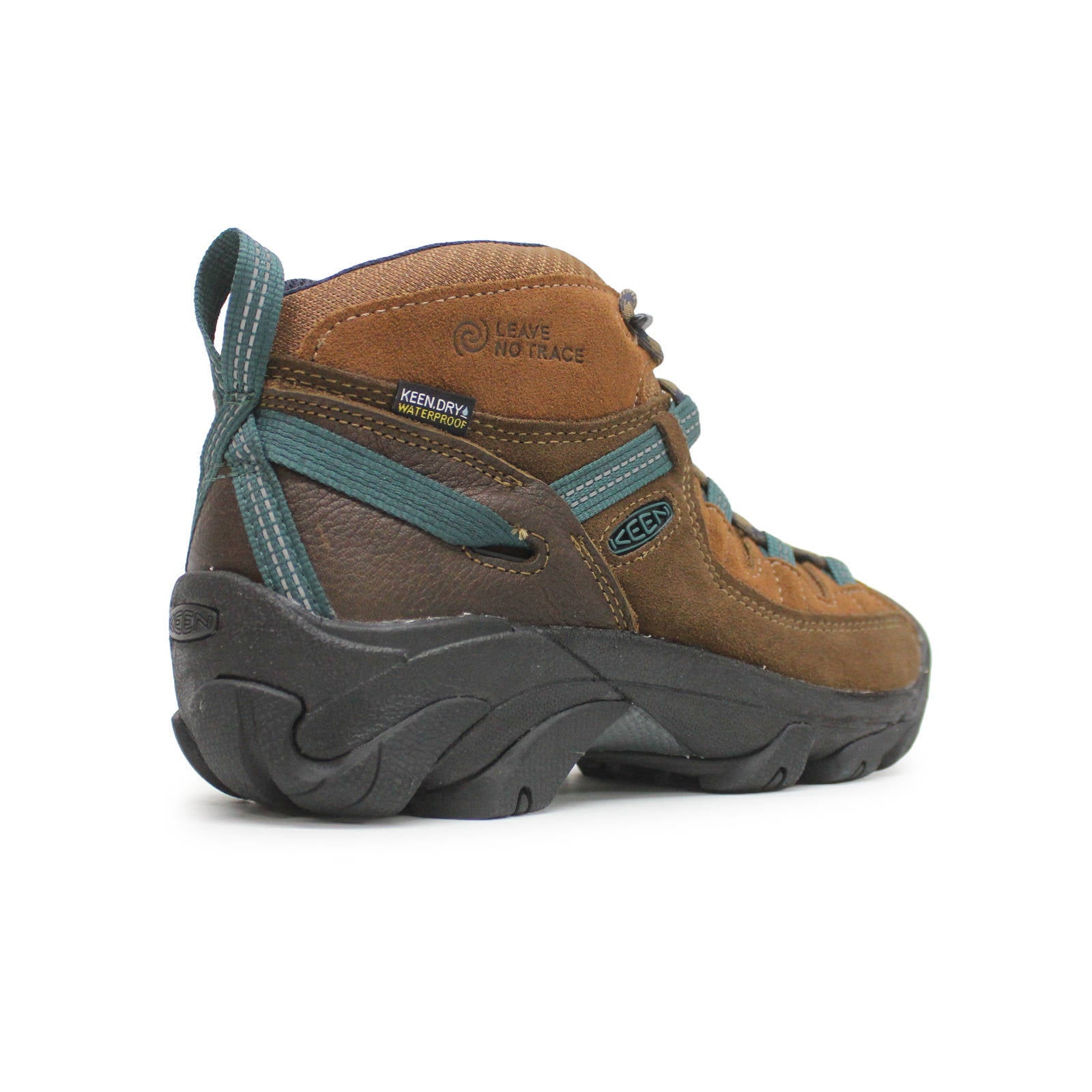 Keen Targhee II Mid WP Leather Textile Womens Boots#color_leave no trace