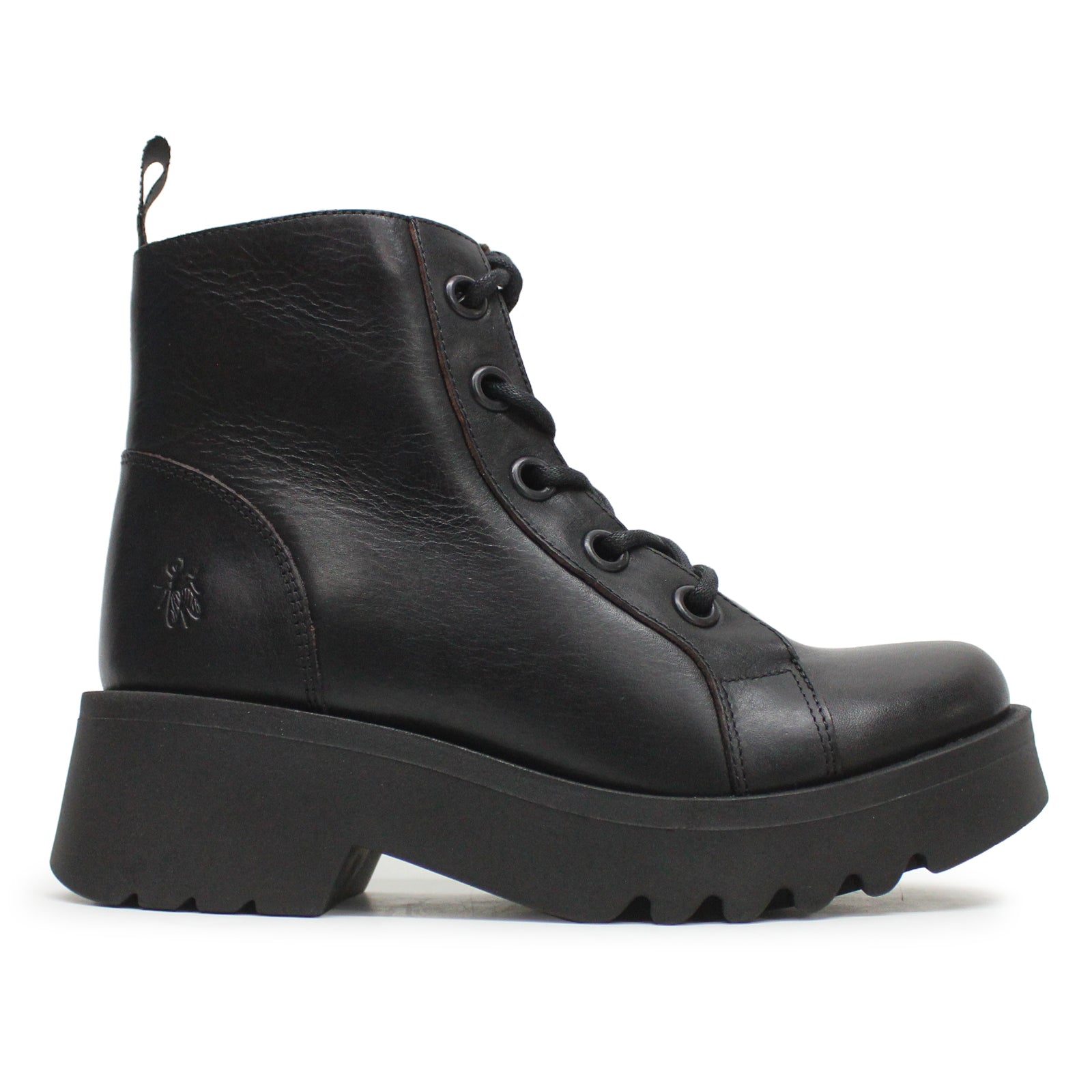 Fly London METZ788FLY Java Leather Womens Boots#color_black red