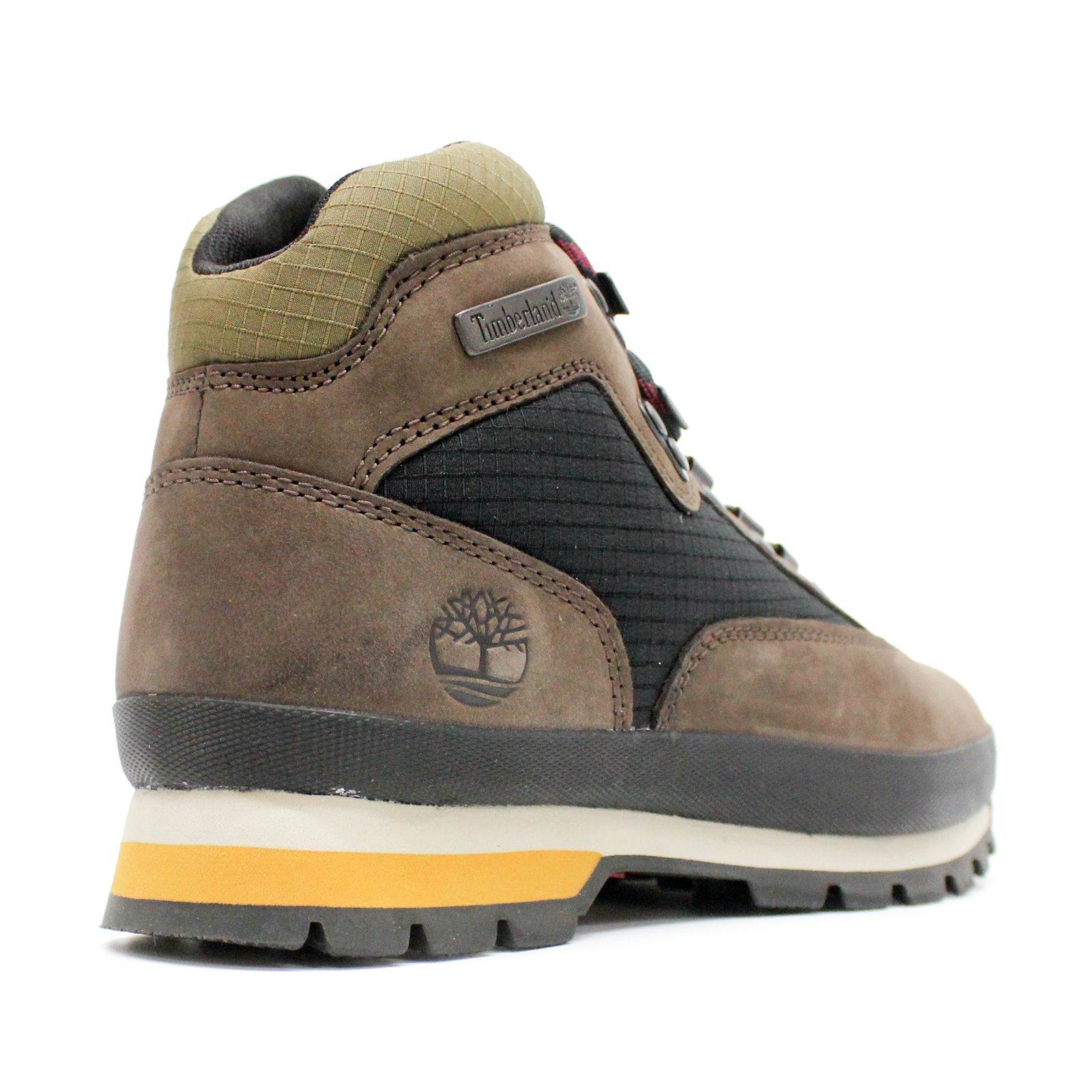 Timberland Euro Hiker Mid Nubuck Mens Boots#color_dark brown