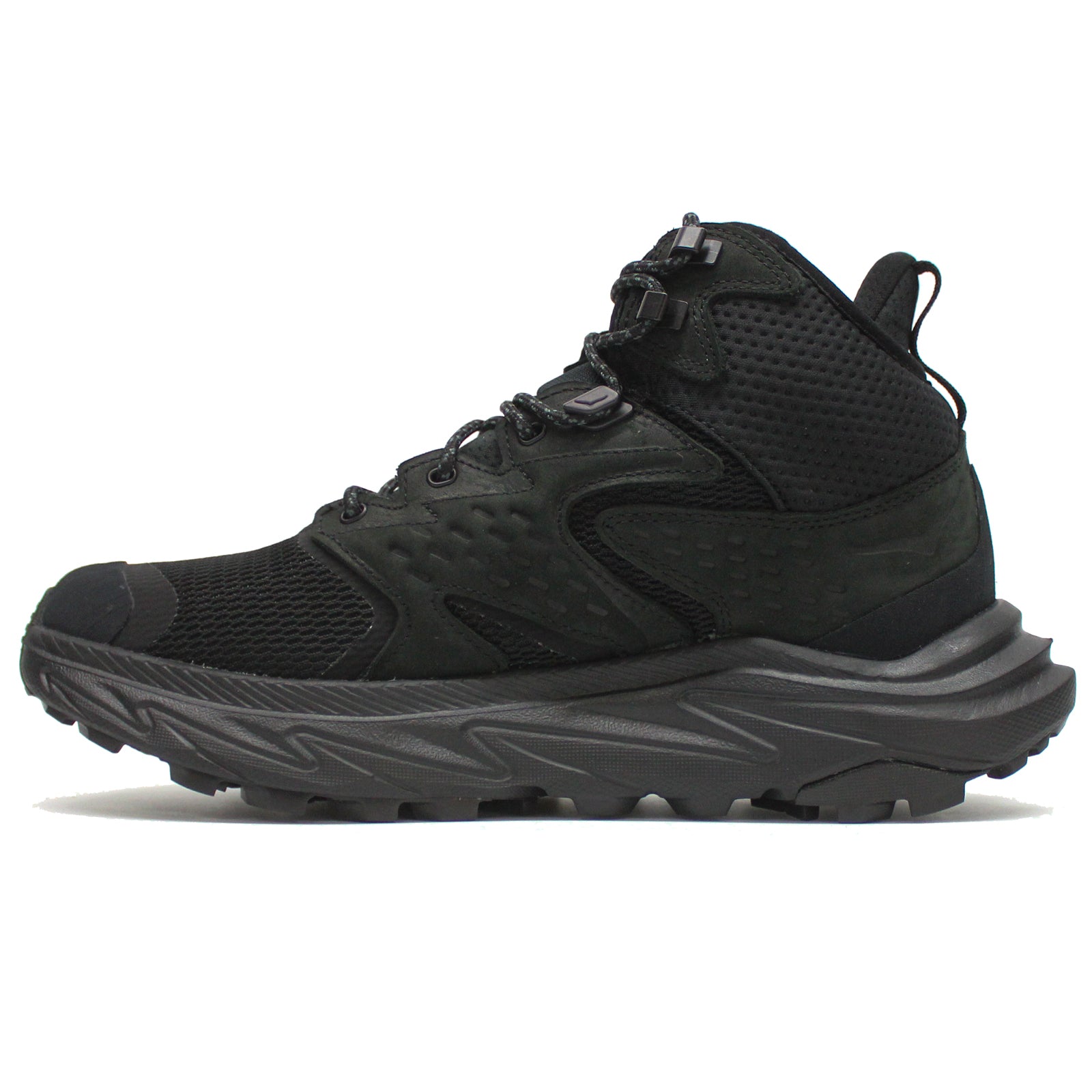 Hoka Anacapa 2 Mid GTX Nubuck Textile Mens Trainers#color_black black