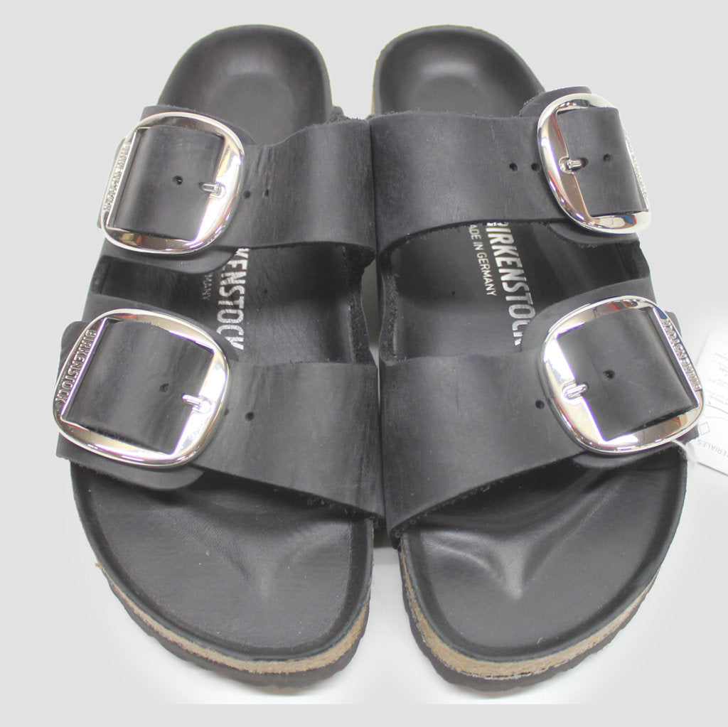 Birkenstock Arizona Big Buckle 1011075 Black Oiled Leather Unisex Sandal - UK 7.5