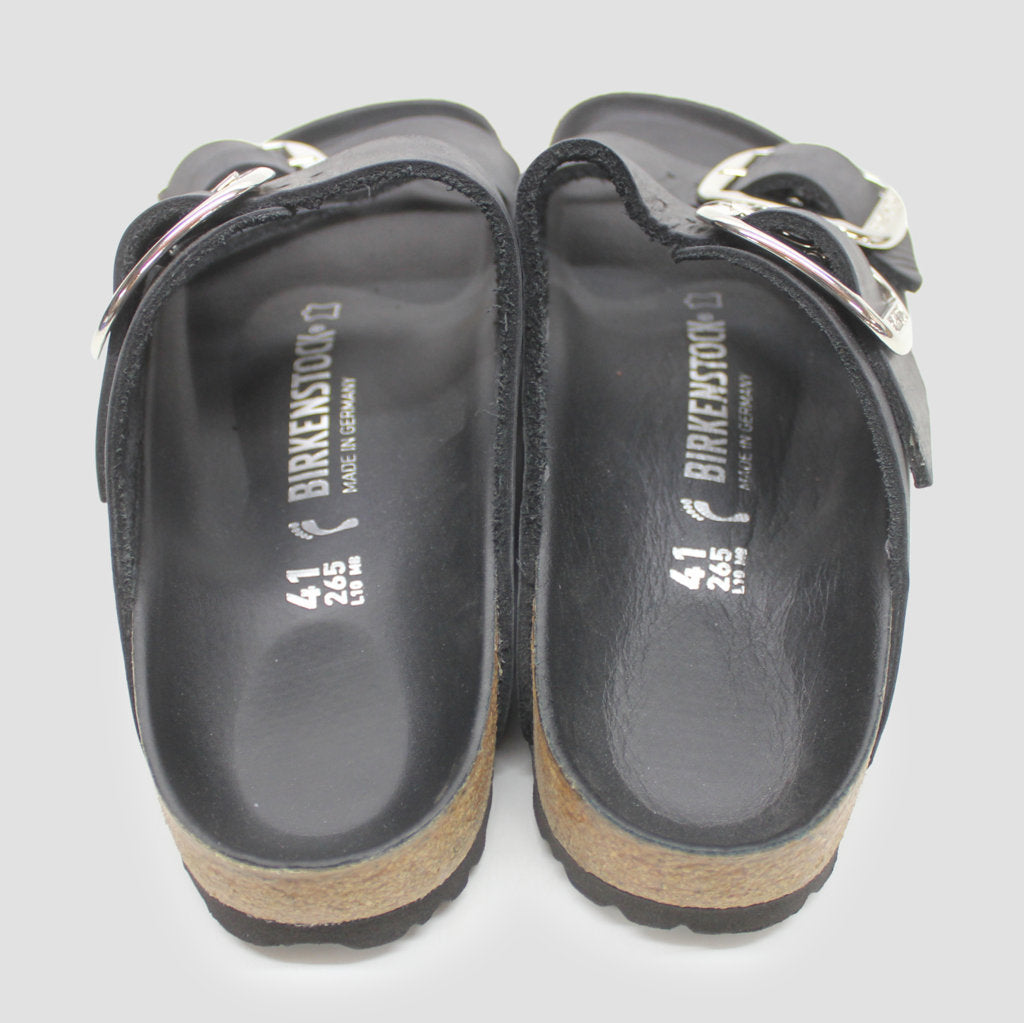 Birkenstock Arizona Big Buckle 1011075 Black Oiled Leather Unisex Sandal - UK 7.5