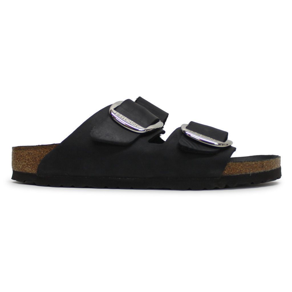 Birkenstock Arizona Big Buckle 1011075 Black Oiled Leather Unisex Sandal - UK 7.5