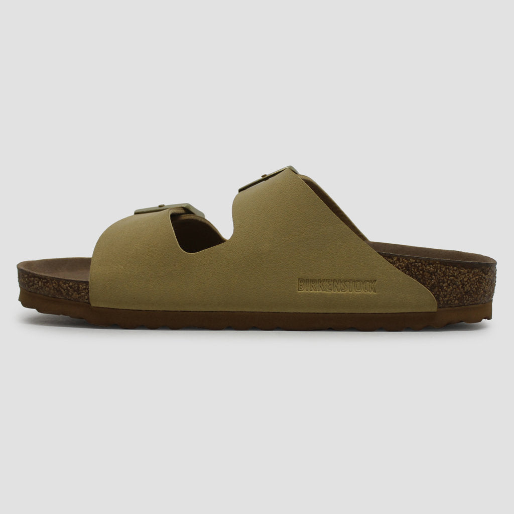 Birkenstock Arizona Vegan Latte Cream Birko-Flor Nubuck Unisex Sandals - UK 5