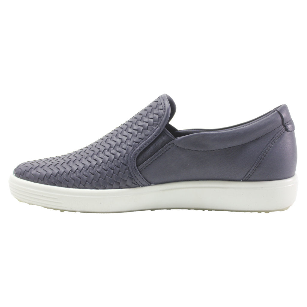 Ecco Womens Soft 7 Woven Slip On 2.0 Shoes