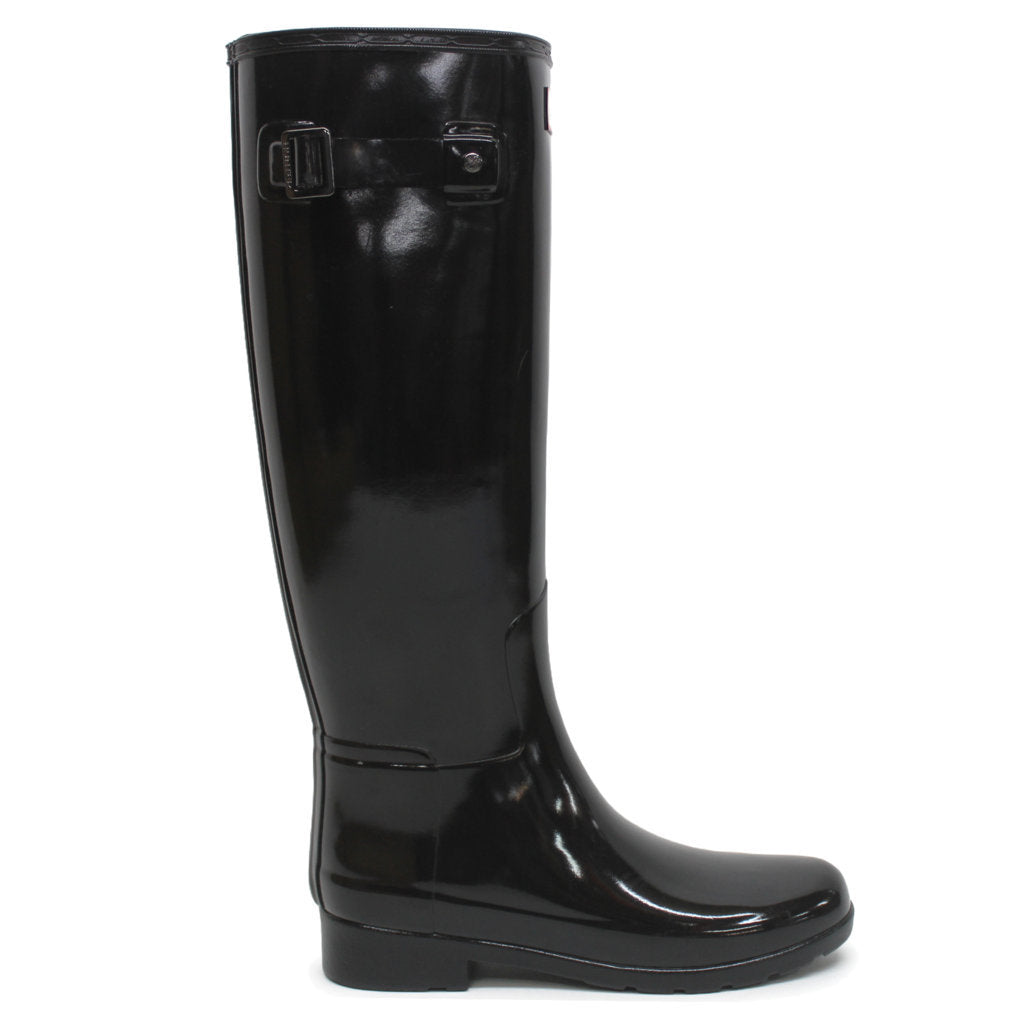 Hunter Original Refined Gloss WFT1071RGL Rubber Womens Boots Black - UK 3