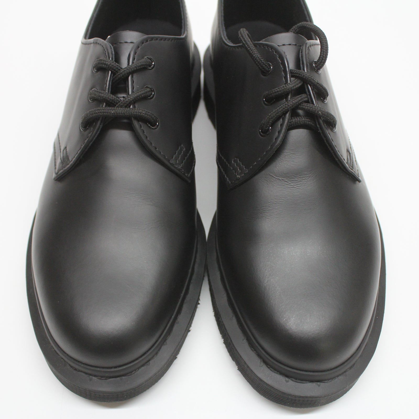 Dr. Martens 1461 3-Eyelet Mono Smooth 14345001 Unisex Shoes - Black - 6#color_black