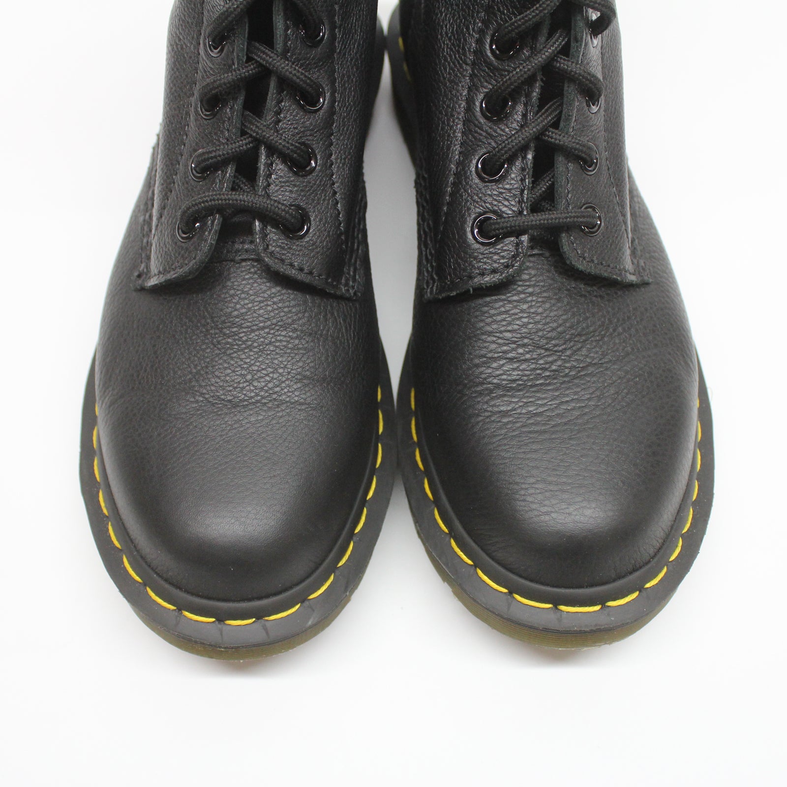 Dr. Martens Pascal 8 Eyelet Virginia 13512006 Leather Womens Boots - Black - 6 UK - 39 EU - 8 US#color_black