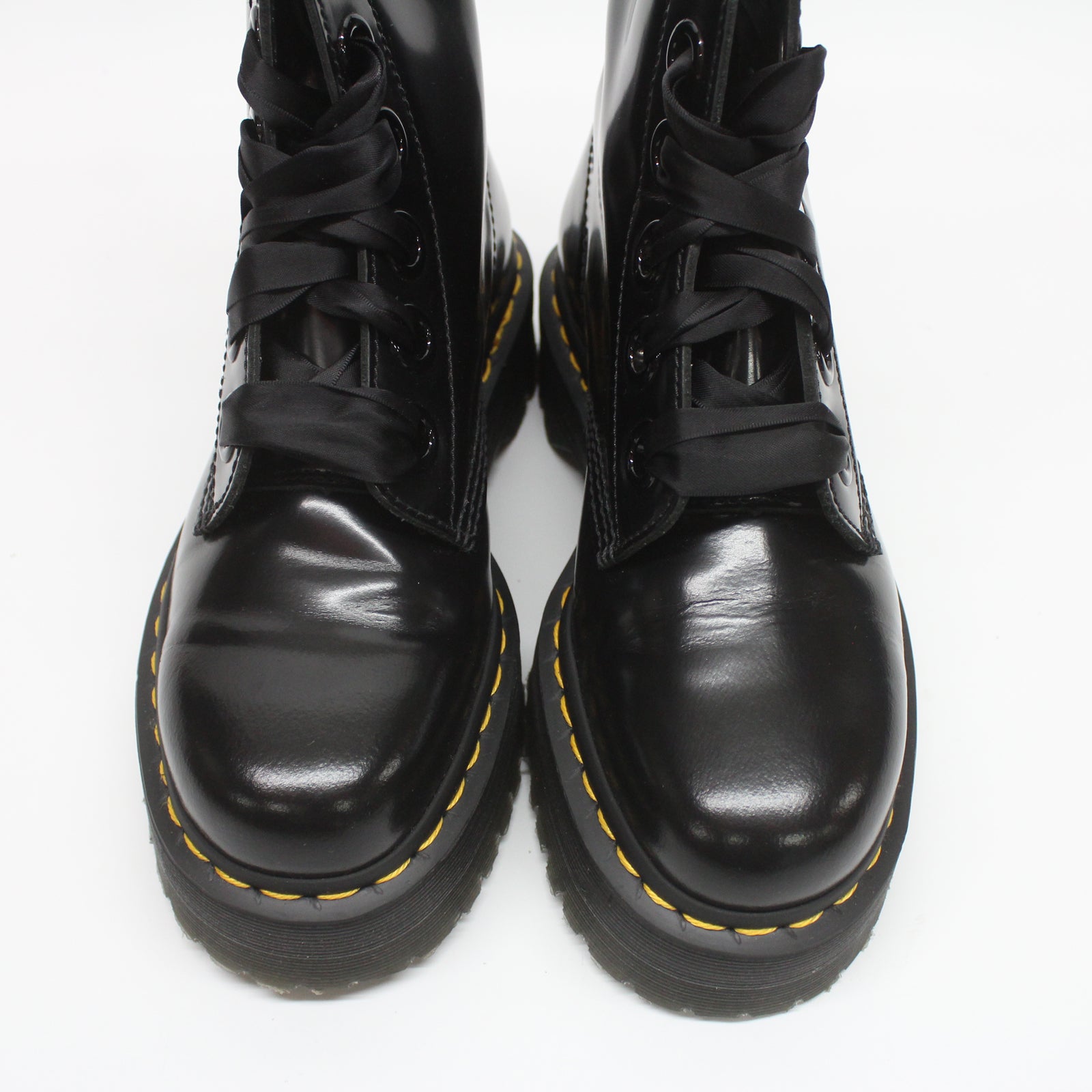 Dr. Martens Molly 24861001 Buttero Leather Womens Boots - Black - 6#color_black