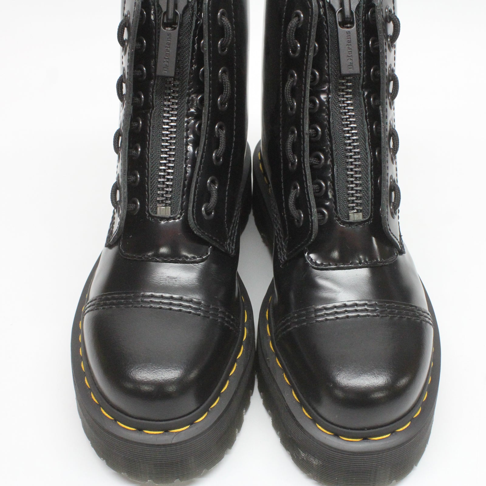 Dr. Martens Sinclair FL 31213001 Buttero Leather Womens Boots - Black - 6.5#color_black