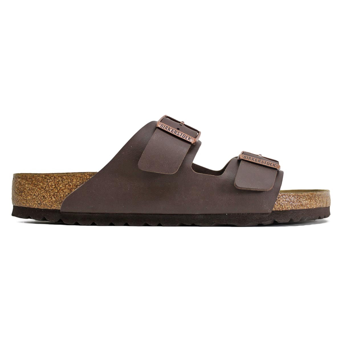 Birkenstock Arizona Dark Brown Synthetic Mens Buckle Sandals - UK 8