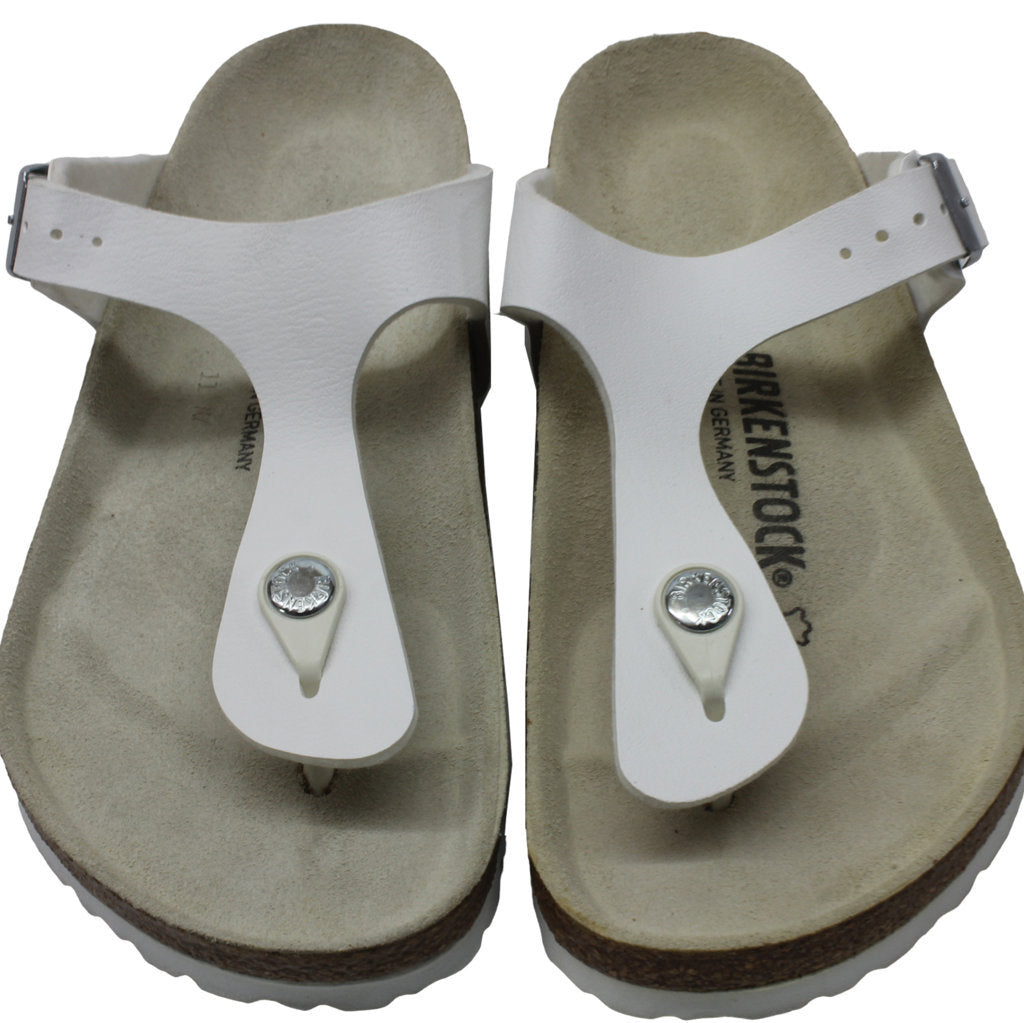 Birkenstock Gizeh White Synthetic Womens Sandals - UK 4