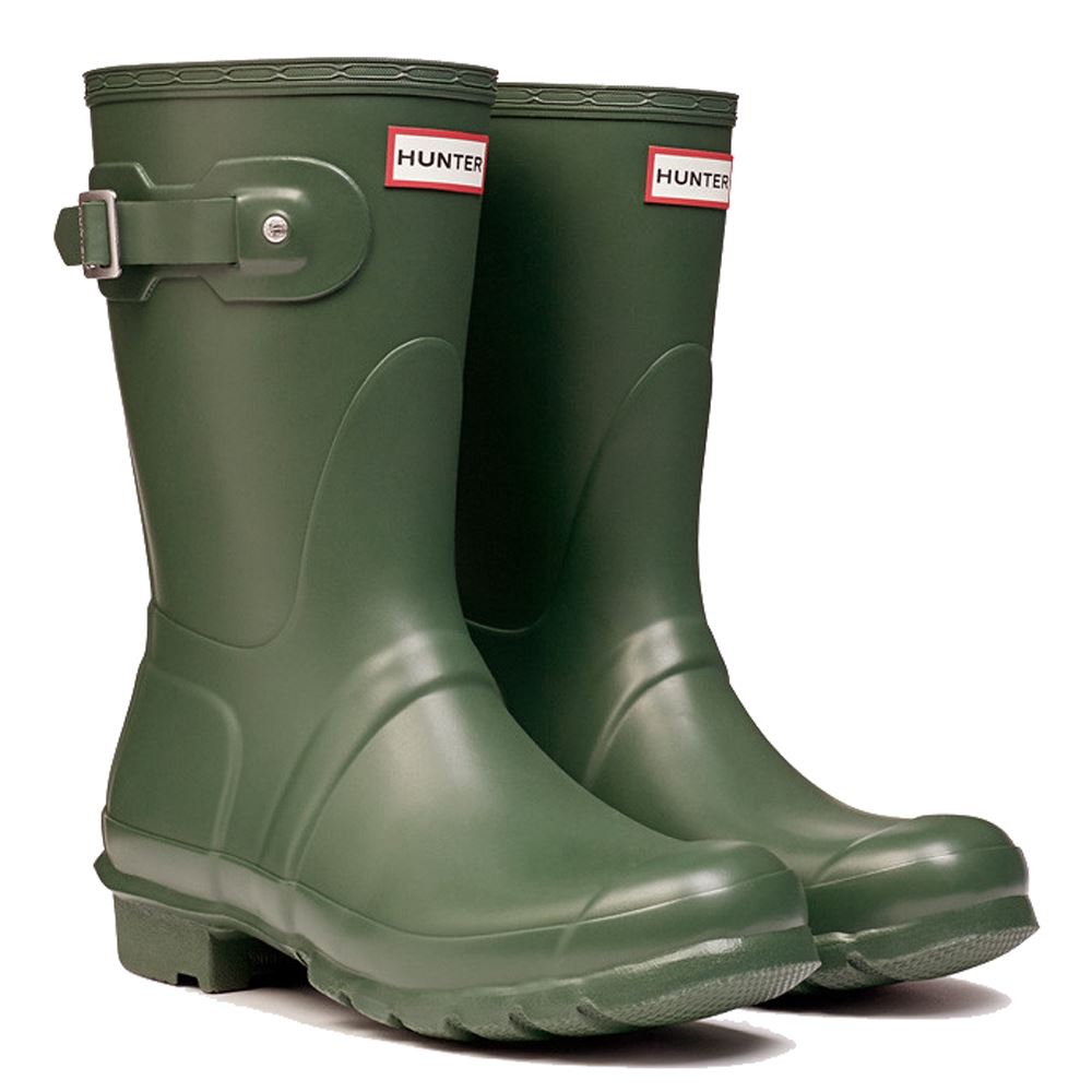 Hunter Original Short Green Womens Boot - UK 5