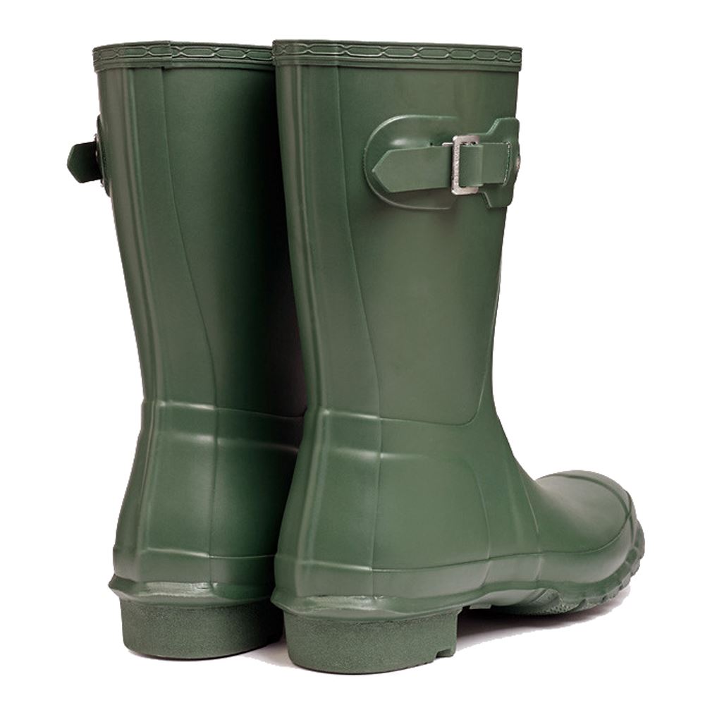 Hunter Original Short Green Womens Boot - UK 5