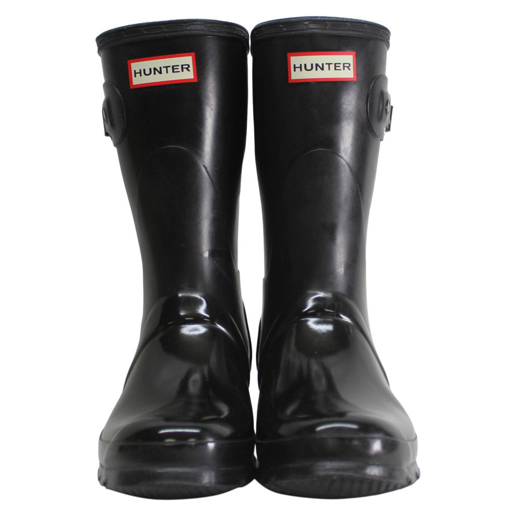 Hunter Original Short Gloss Black Womens Rainboots - UK 5