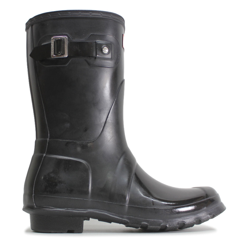 Hunter Original Short Gloss Black Womens Rainboots - UK 5