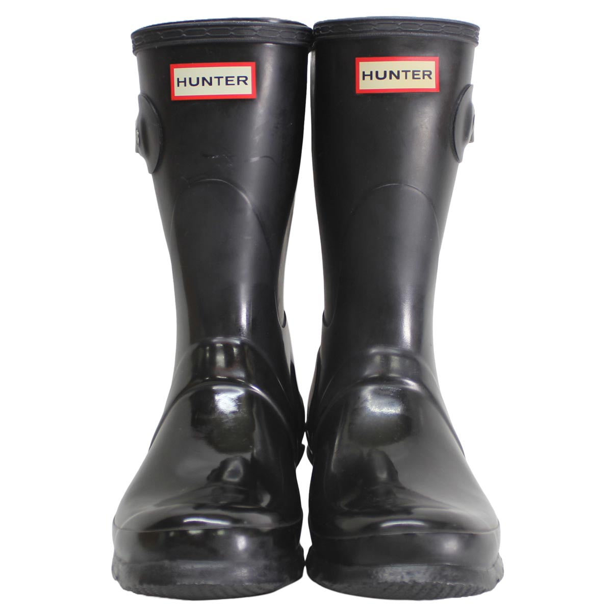 Hunter Original Short Gloss Black Womens Rainboots - UK 5