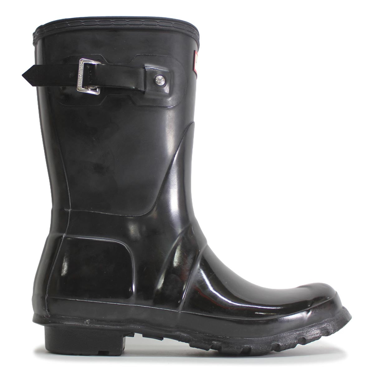 Hunter Original Short Gloss Black Womens Rainboots - UK 5