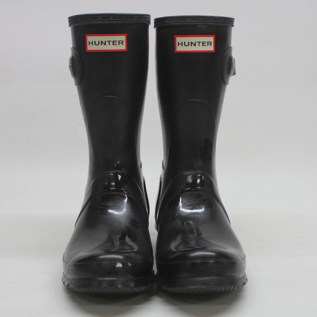 Hunter Original Short Gloss Black Womens Rainboots - UK 5